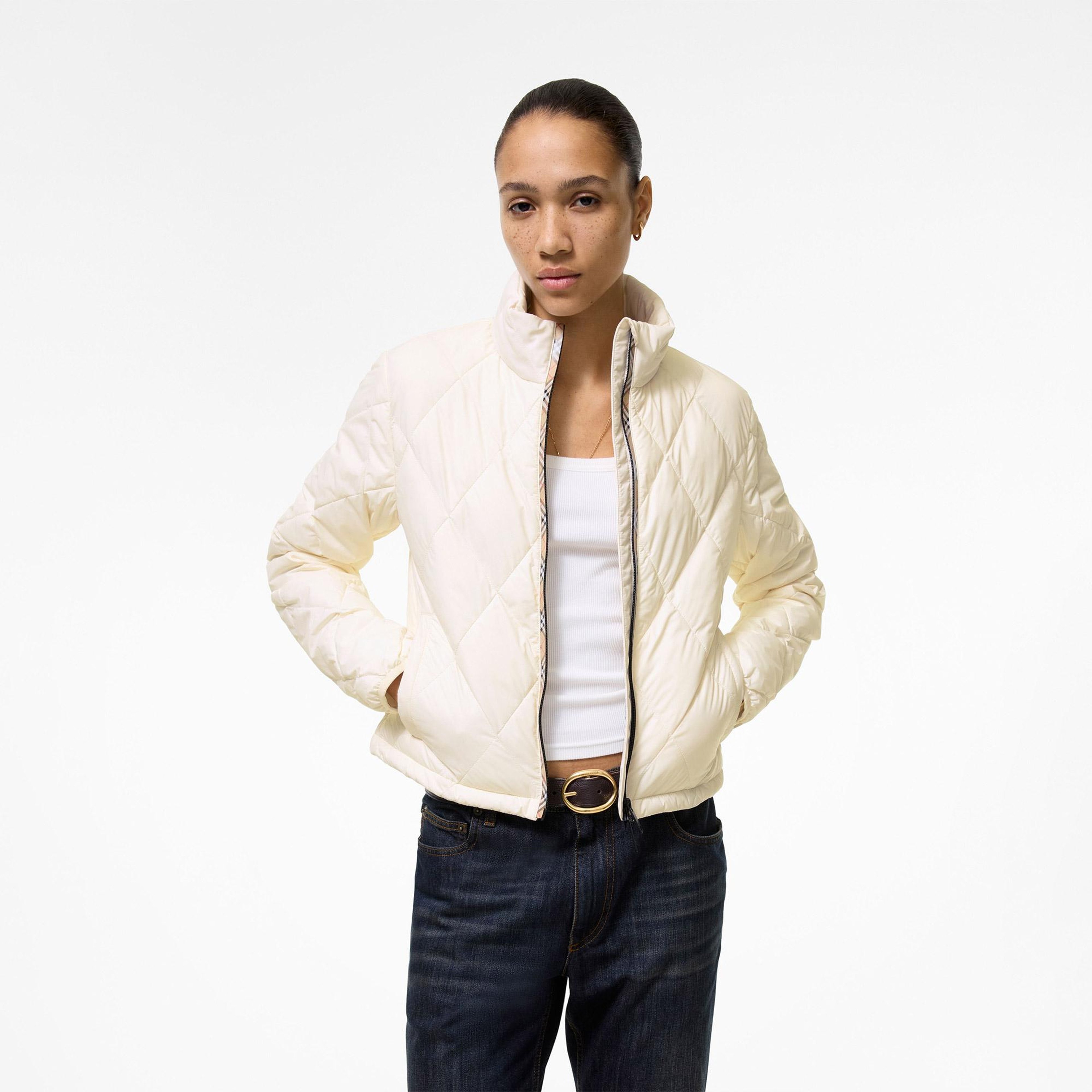 Burberry Bramford Kadın Beyaz Mont