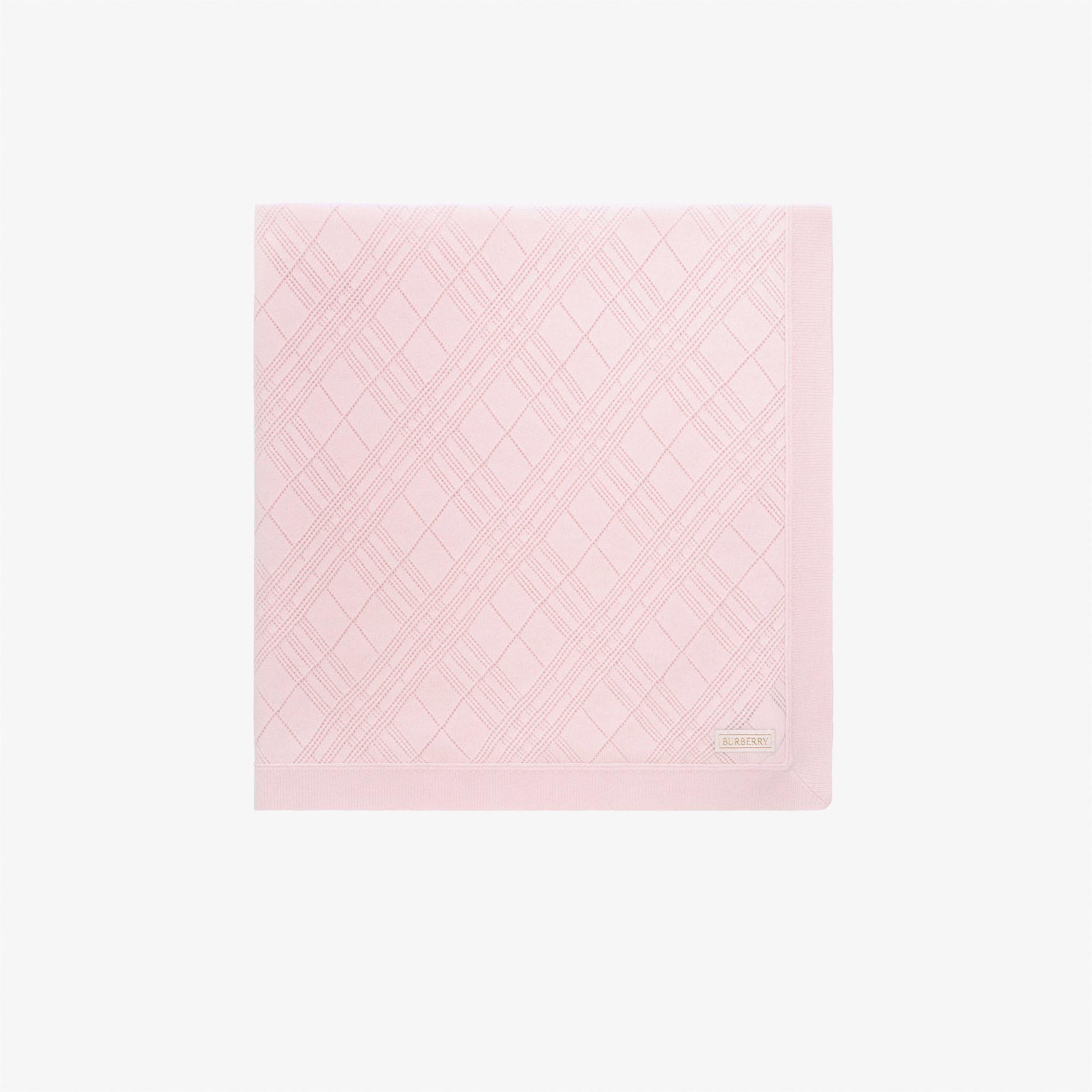 Burberry Knit Blanket Çocuk Pembe Battaniye
