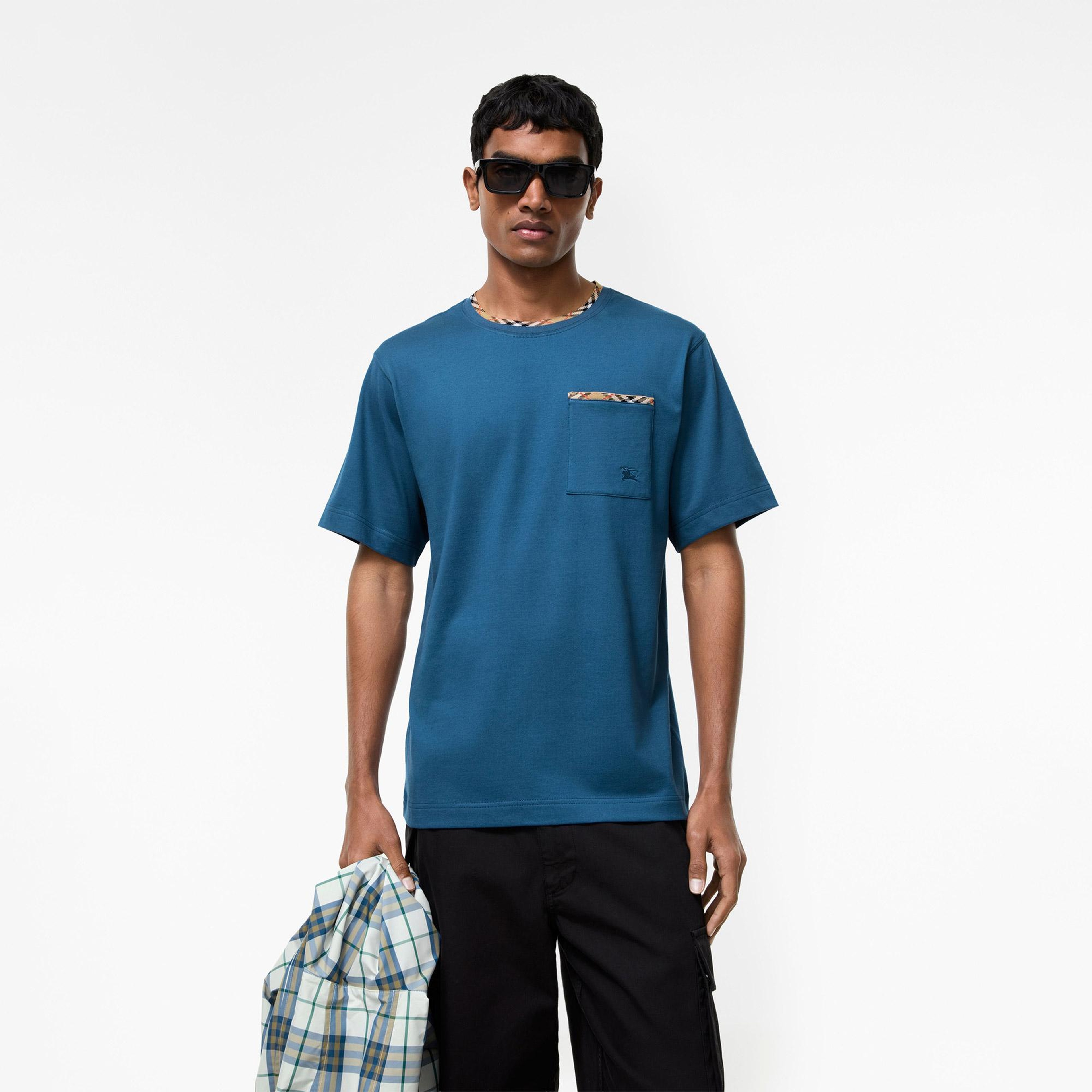 Burberry Ryan Erkek Mavi T-Shirt