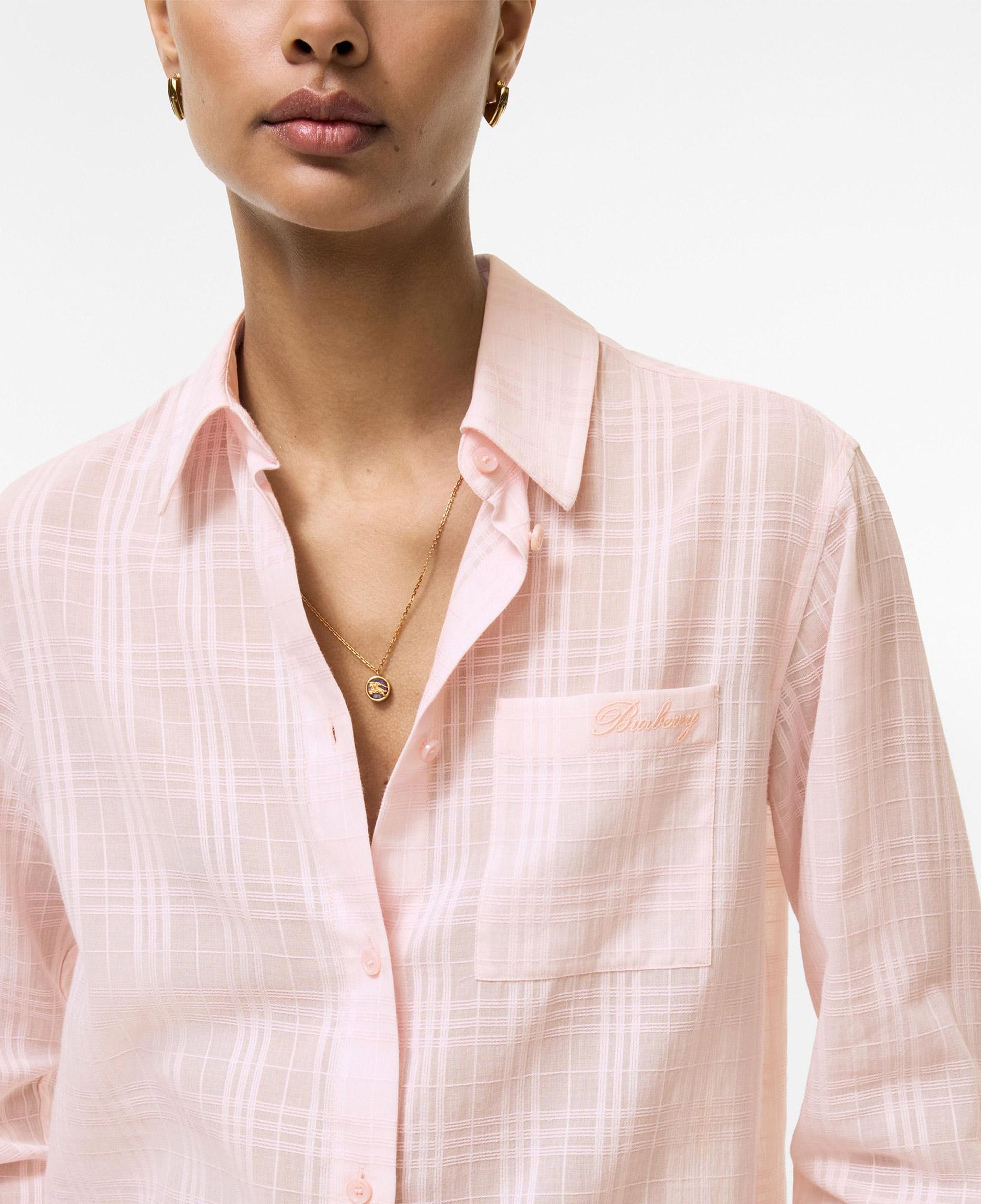 Burberry Emma Check Kadın Pembe Gömlek