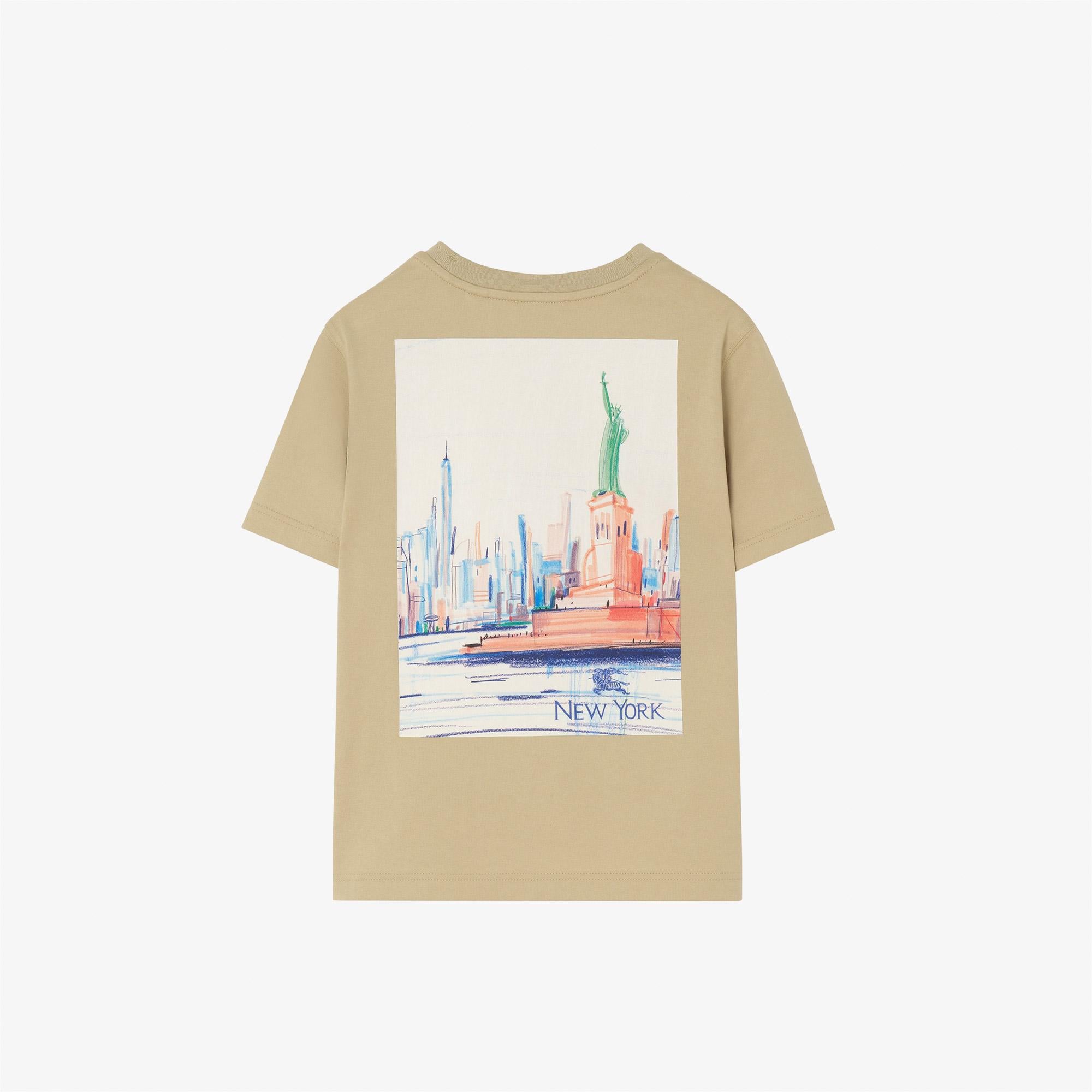 Burberry Cedar Newyork Çocuk Bej T-Shirt