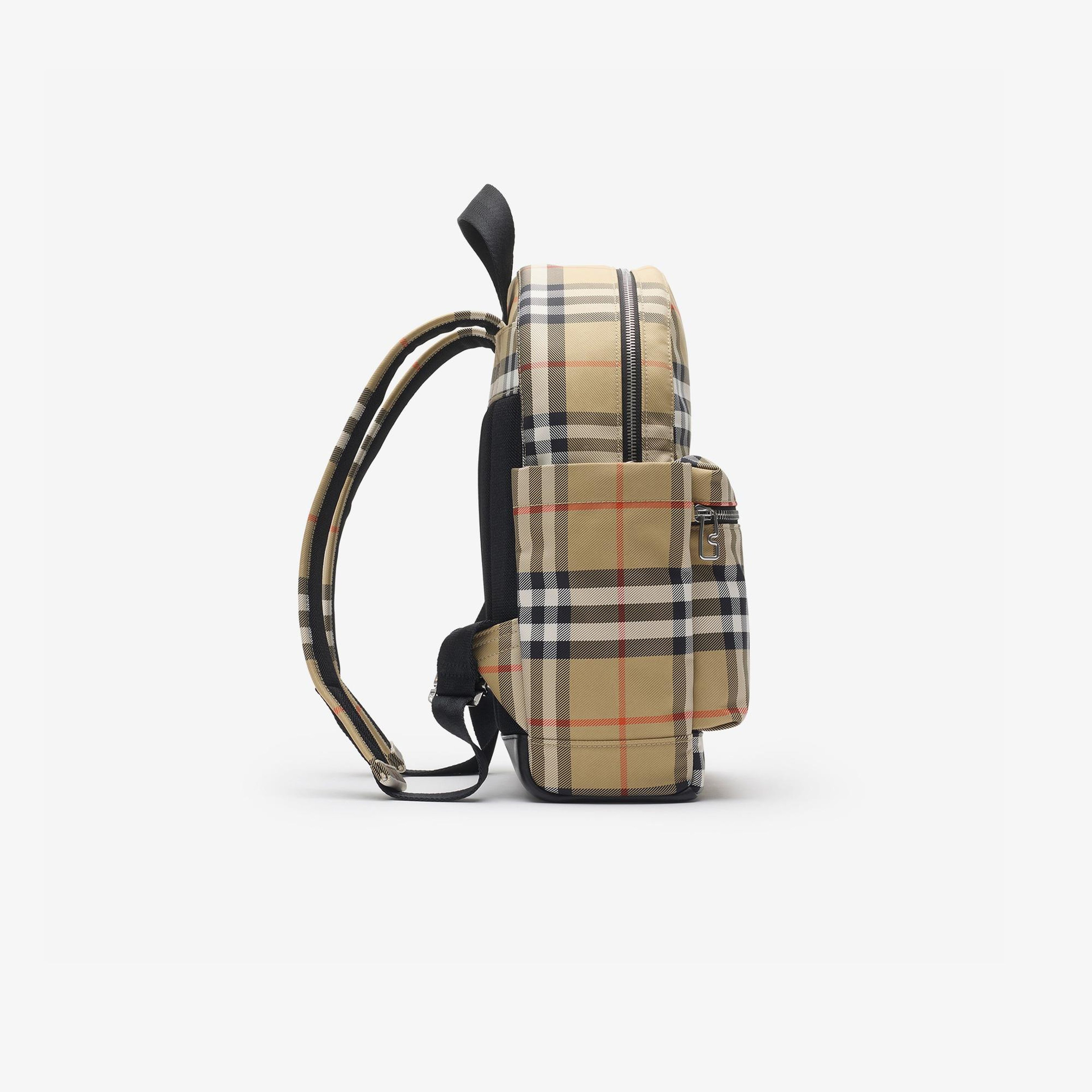 Burberry Check Huey Çocuk Bej Sırt Çantası