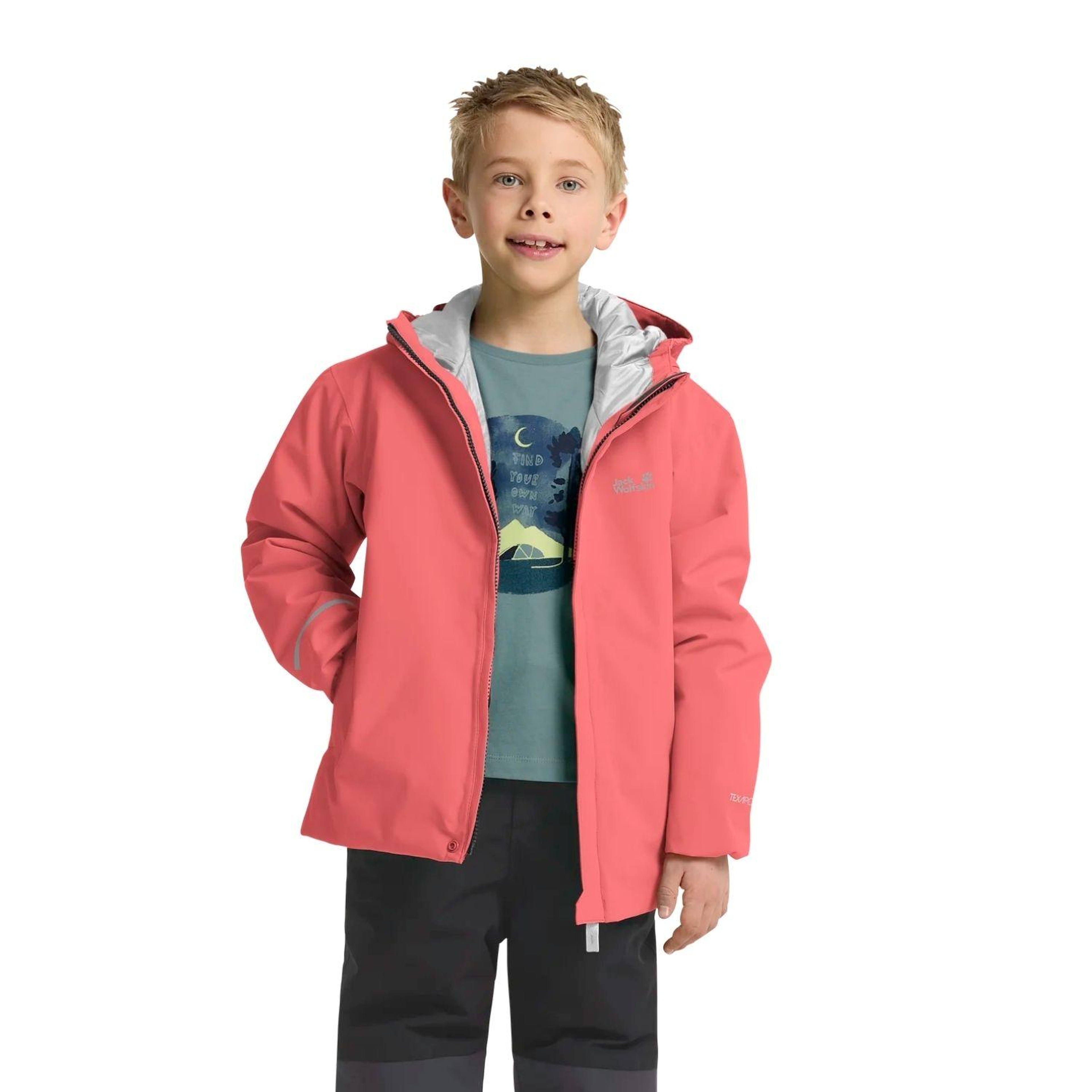 Jack Wolfskin Flowline Ski Unisex Çocuk Outdoor Ceketi