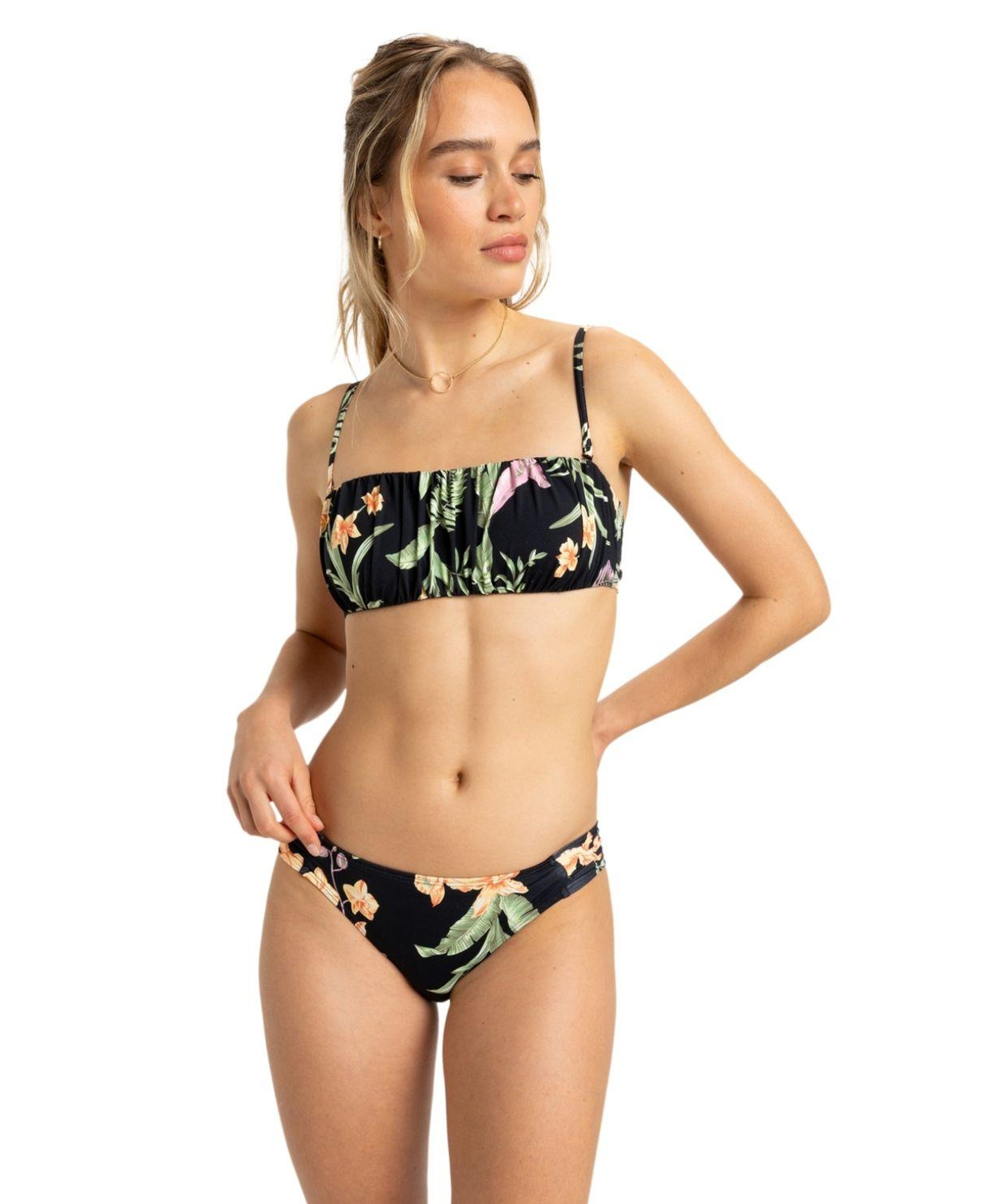 Roxy Pt Beach Classics Bandeau Kadın Siyah Bikini Üst