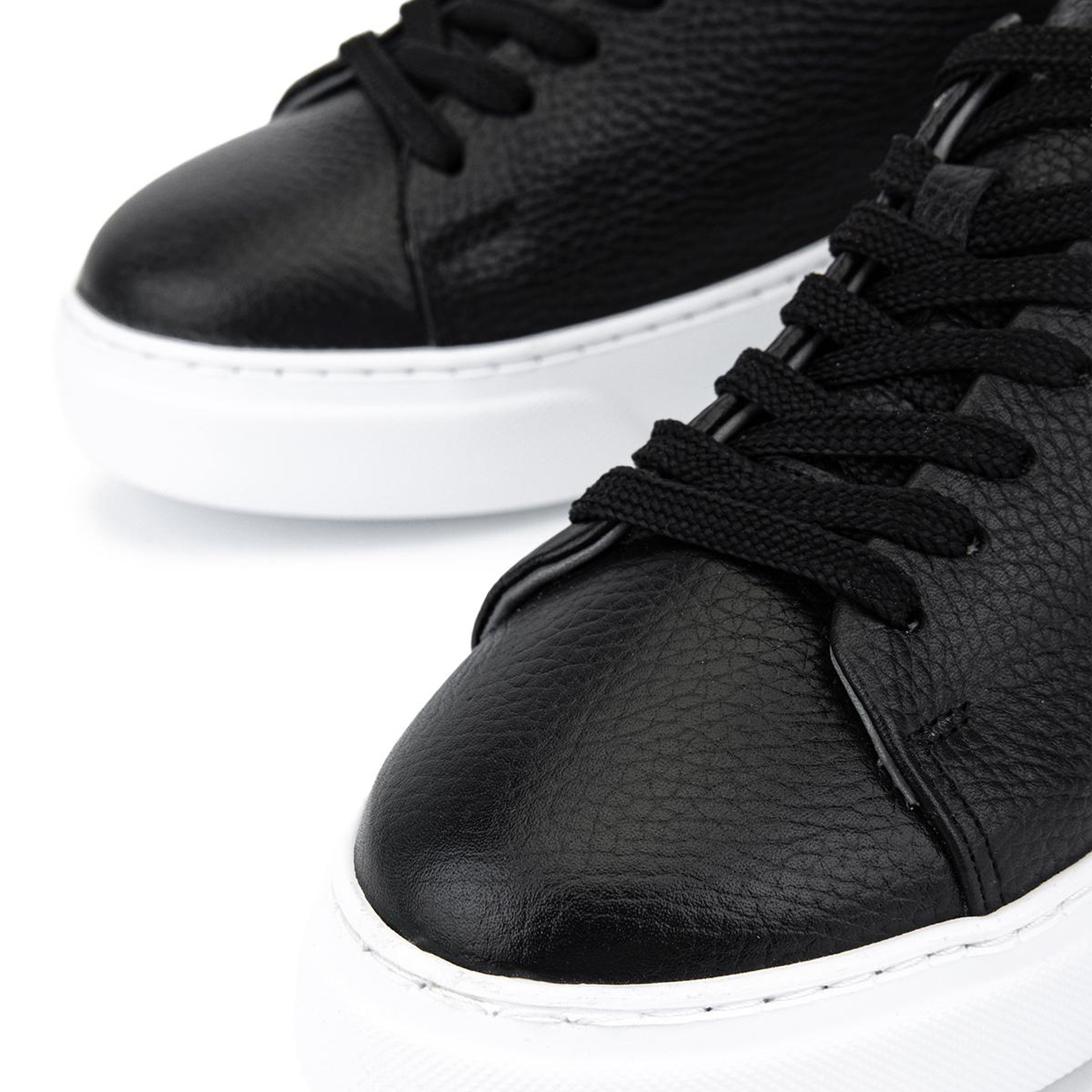 Tamer Tanca Kadın Hakiki Deri Siyah Floter Sneakers & Spor Ayakkabı