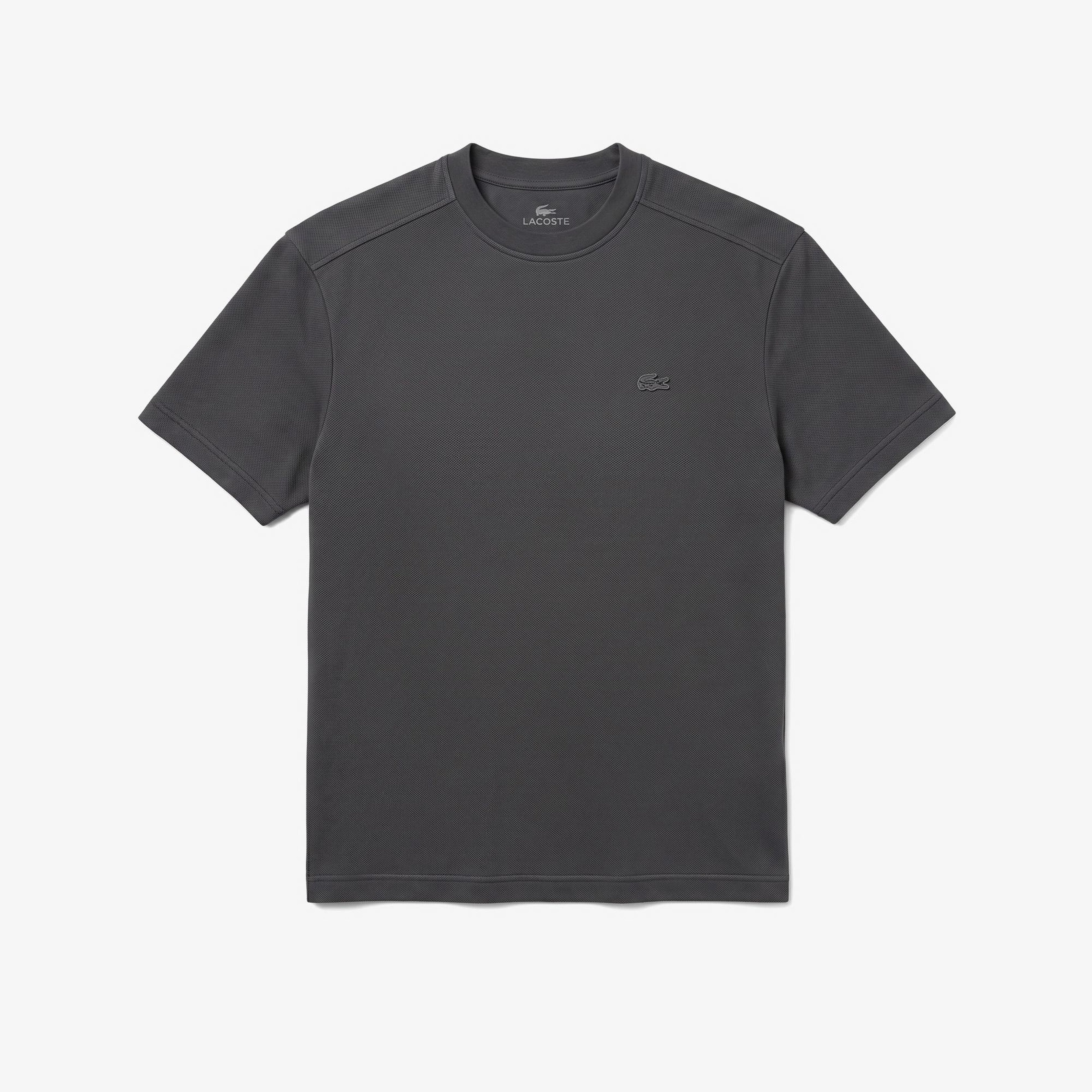 Erkek Relaxed Fit Bisiklet Yaka Koyu Gri T-Shirt