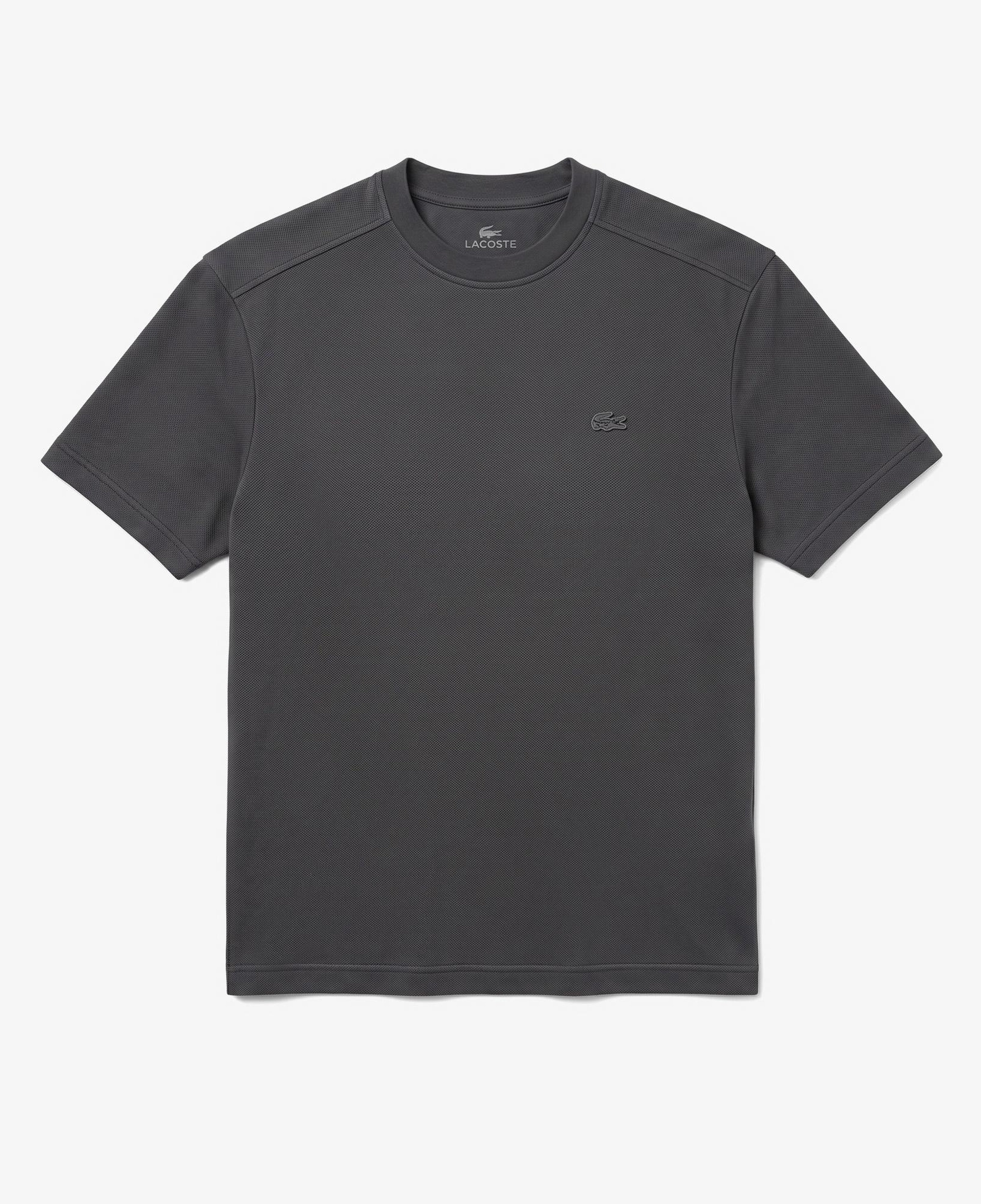 Erkek Relaxed Fit Bisiklet Yaka Koyu Gri T-Shirt