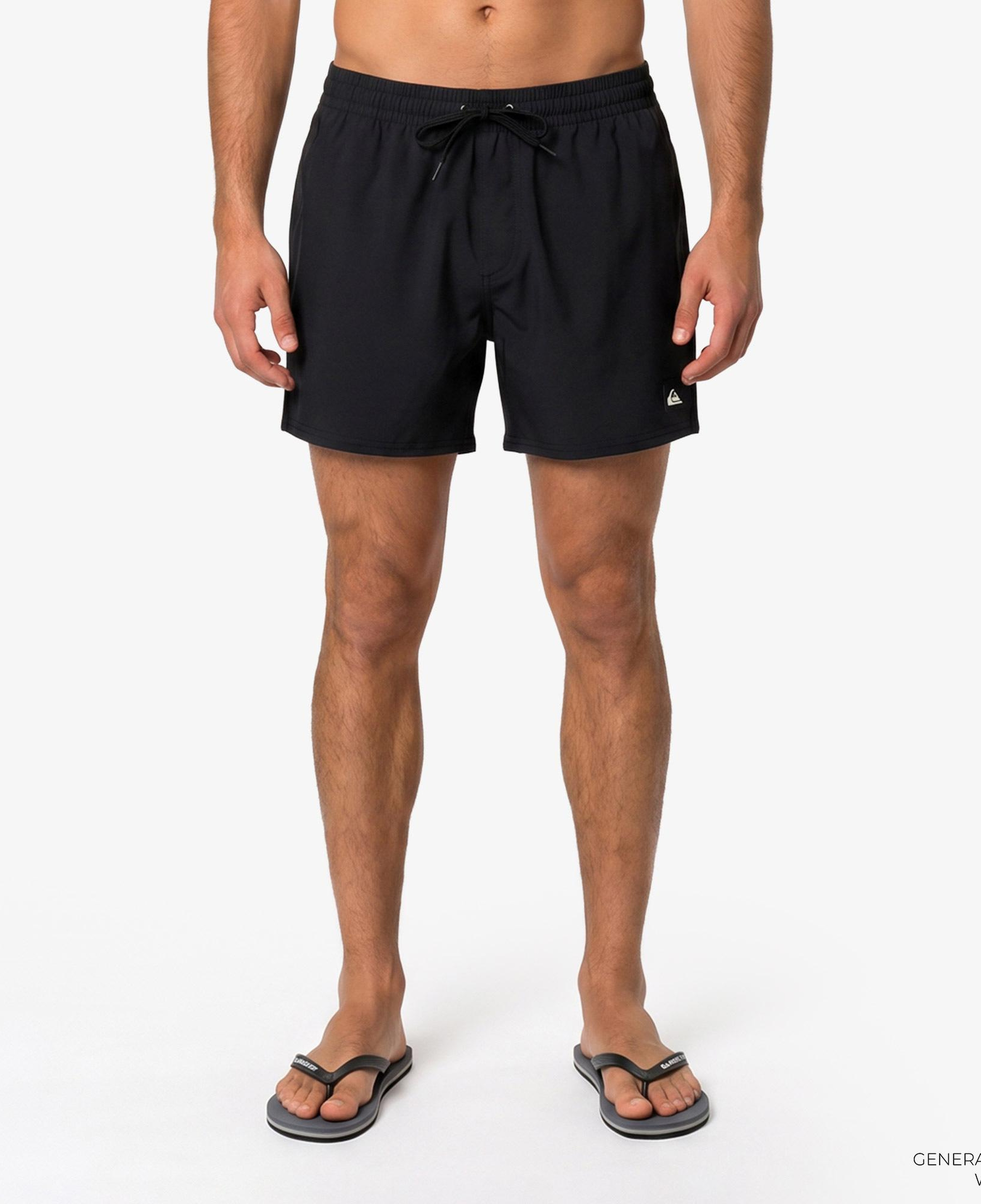 Quiksilver Everyday Flex Volley 15 Erkek Siyah Deniz Şortu