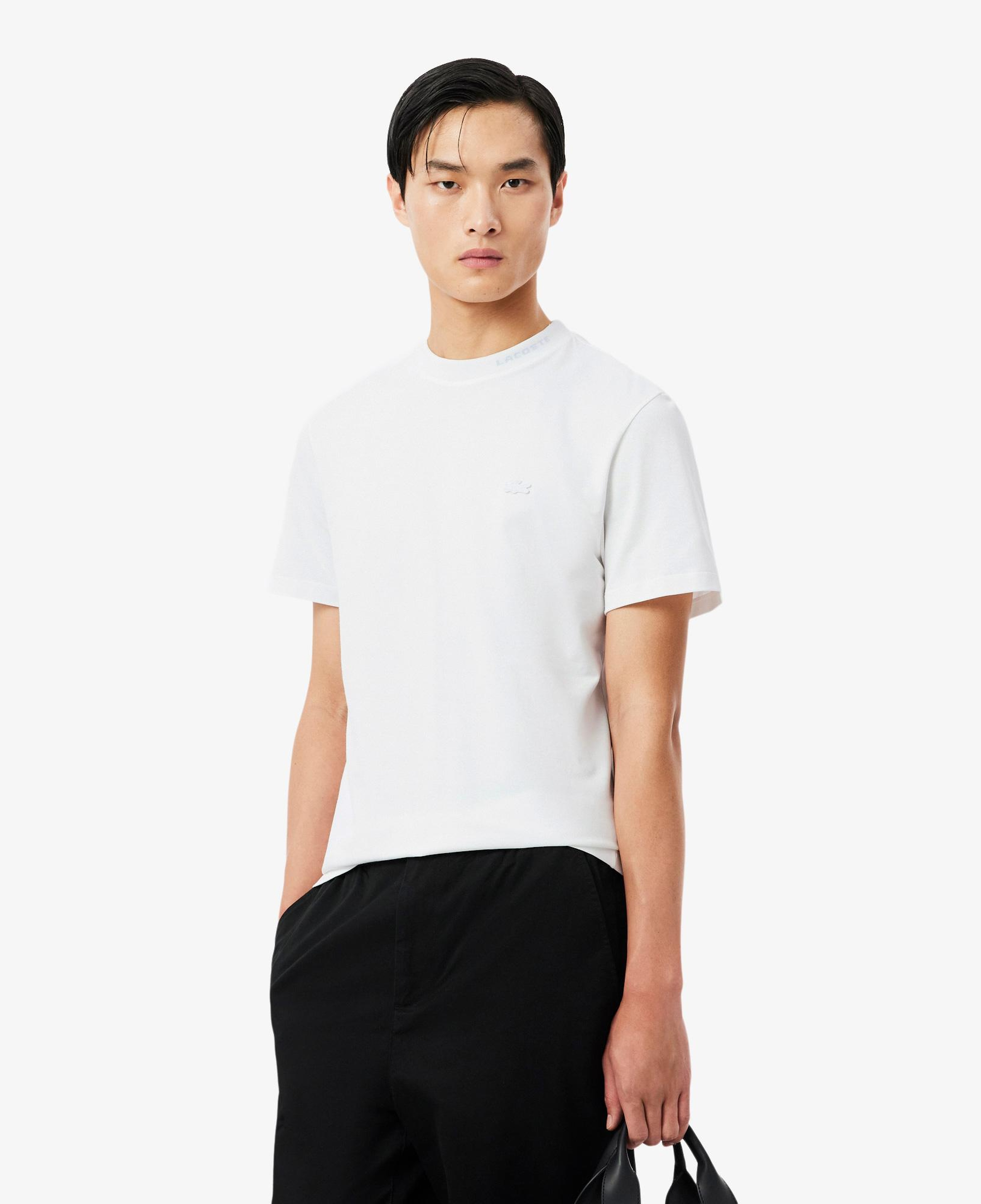 Erkek Regular Fit Bisiklet Yaka Beyaz T-Shirt