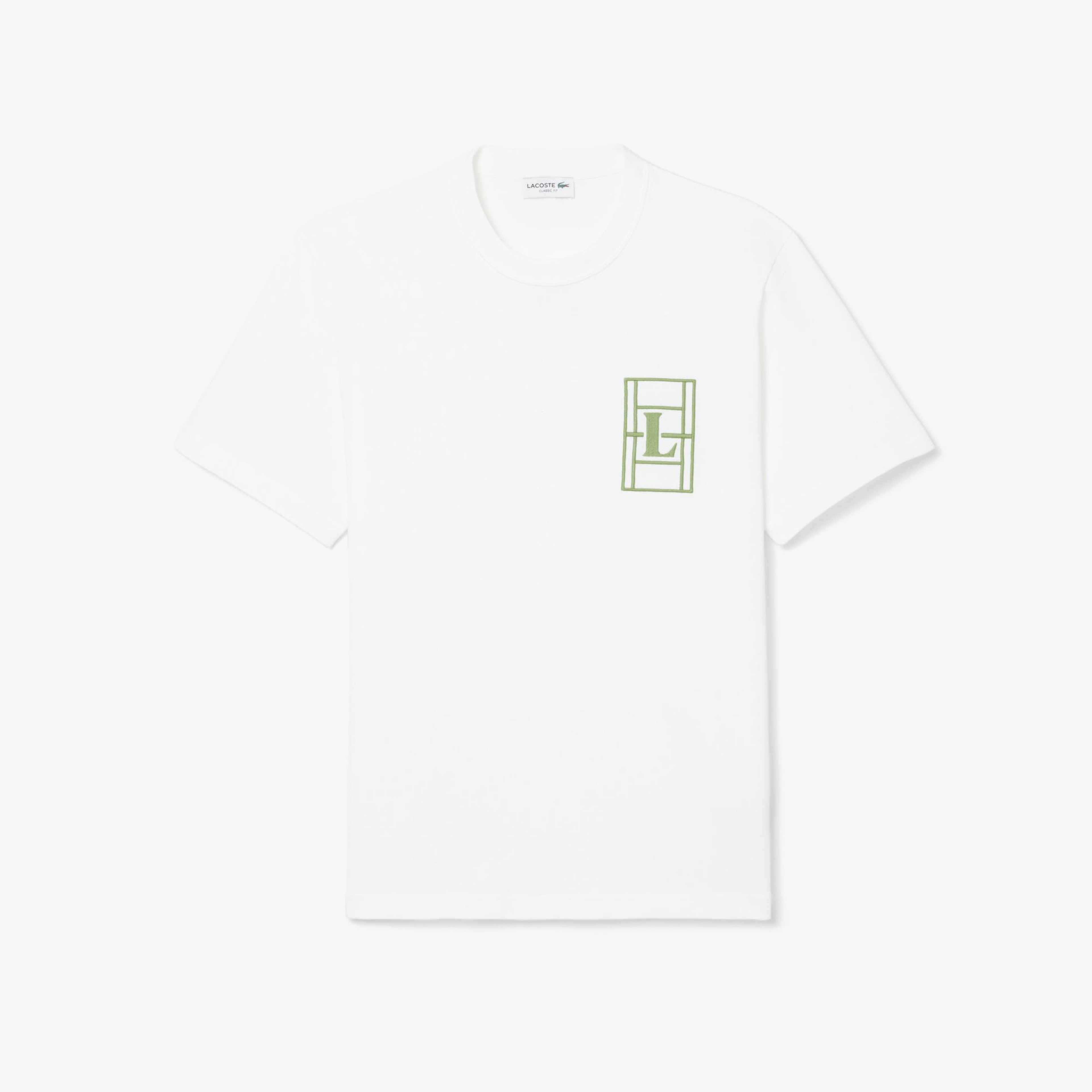 Erkek Classic Fit Bisiklet Yaka Beyaz T-Shirt