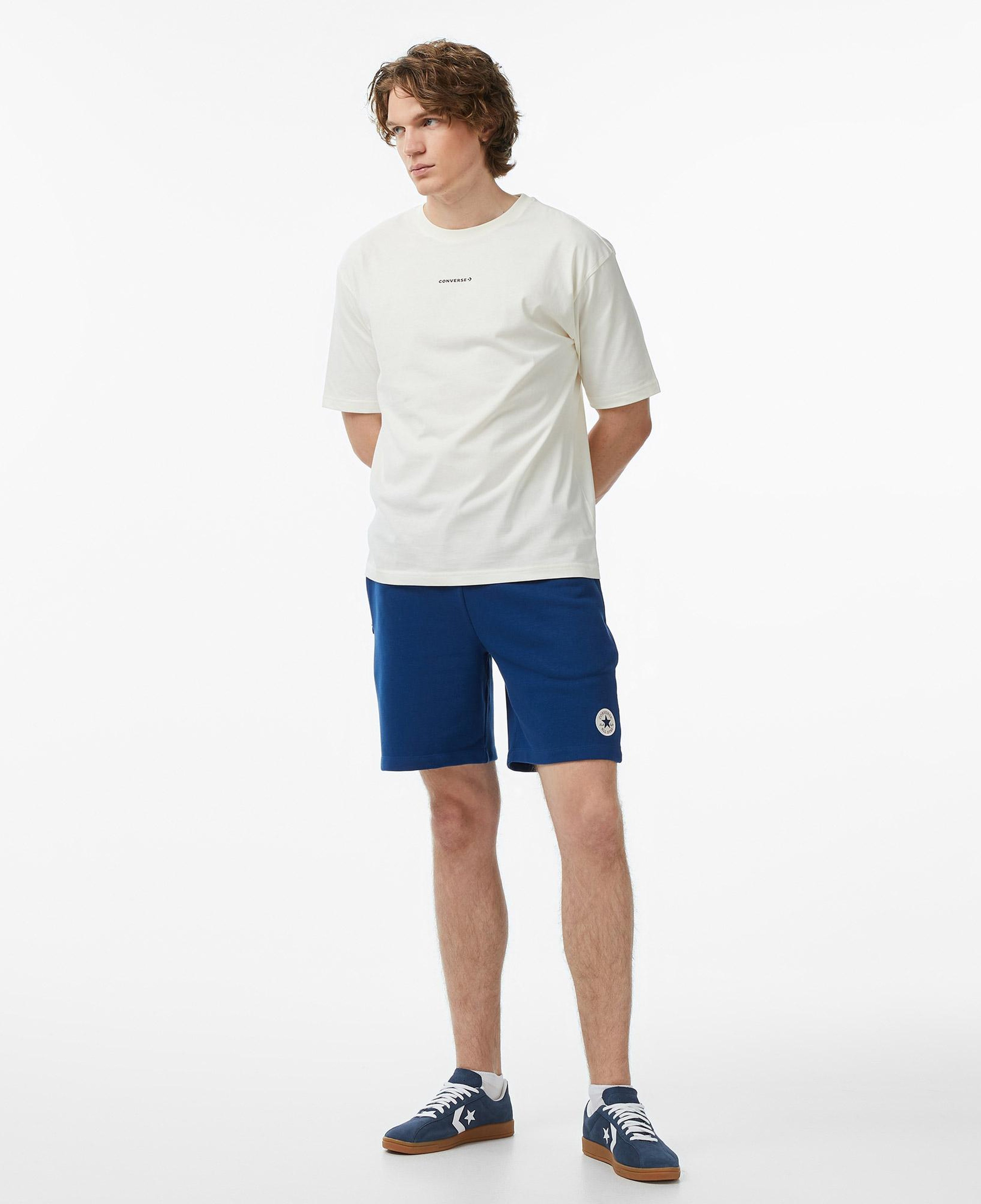 Converse Erkek Krem Grafik Baskılı T-Shirt