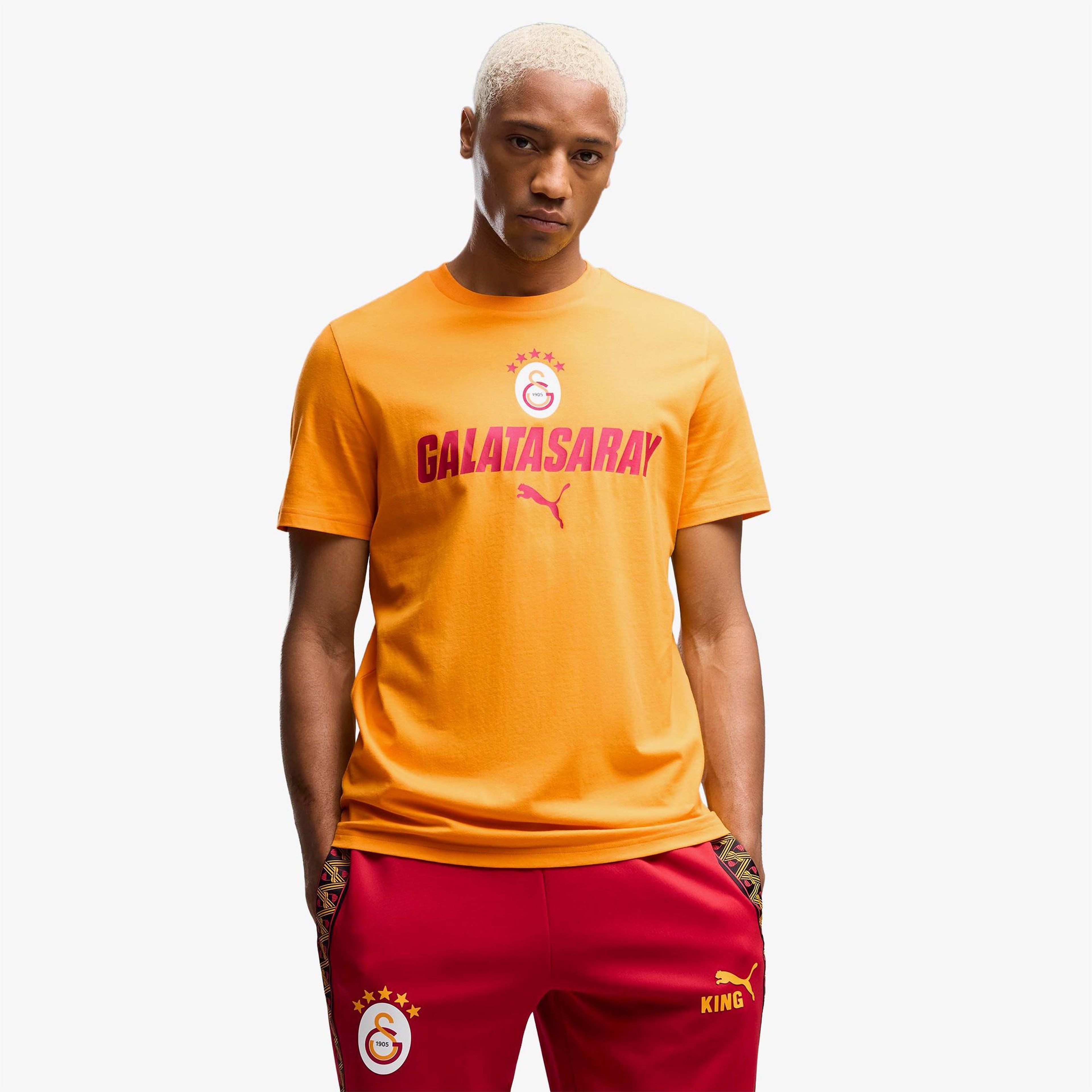 Puma Galatasaray 26/27 Erkek Sarı Günlük T-Shirt