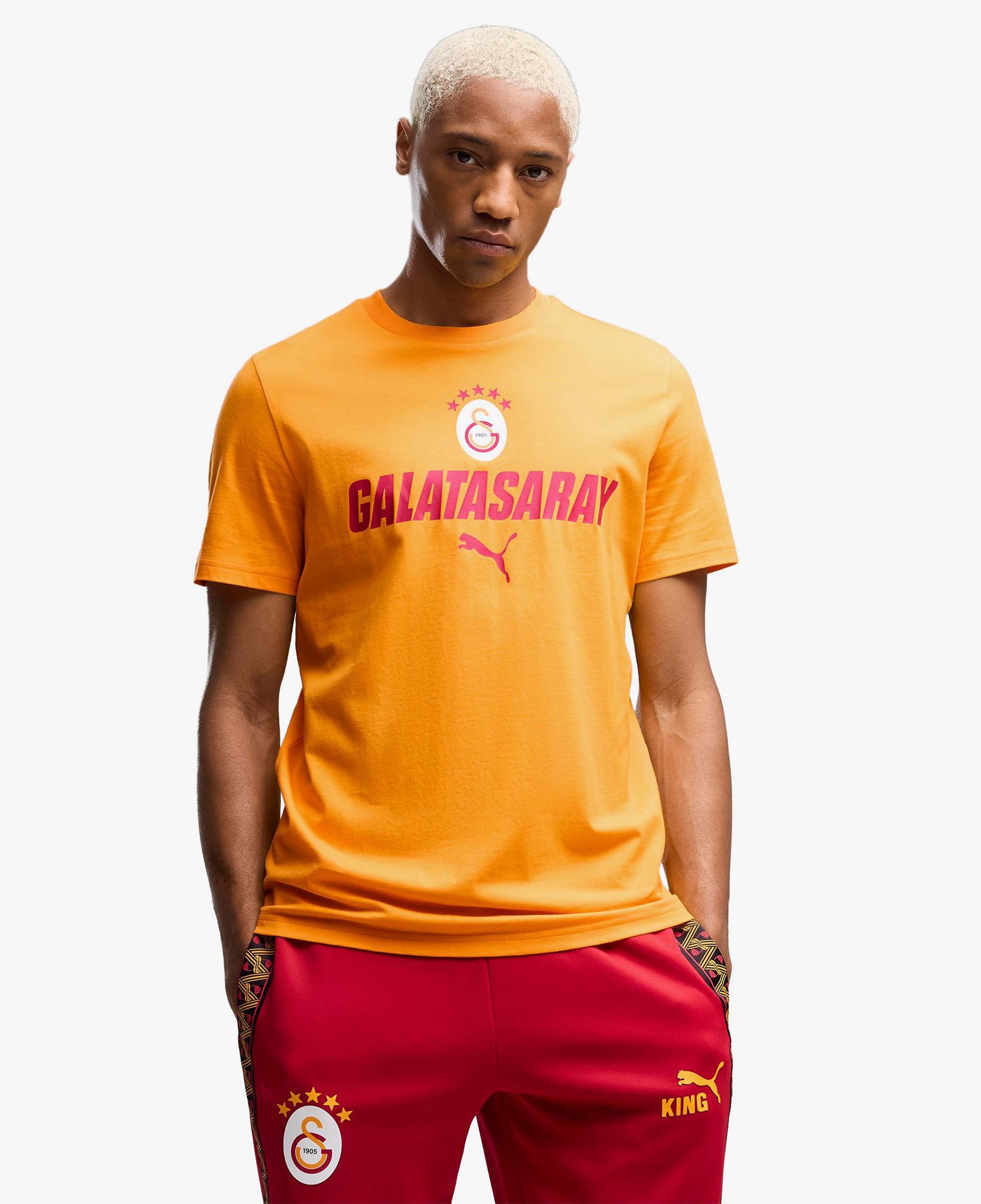 Puma Galatasaray 26/27 Erkek Sarı Günlük T-Shirt