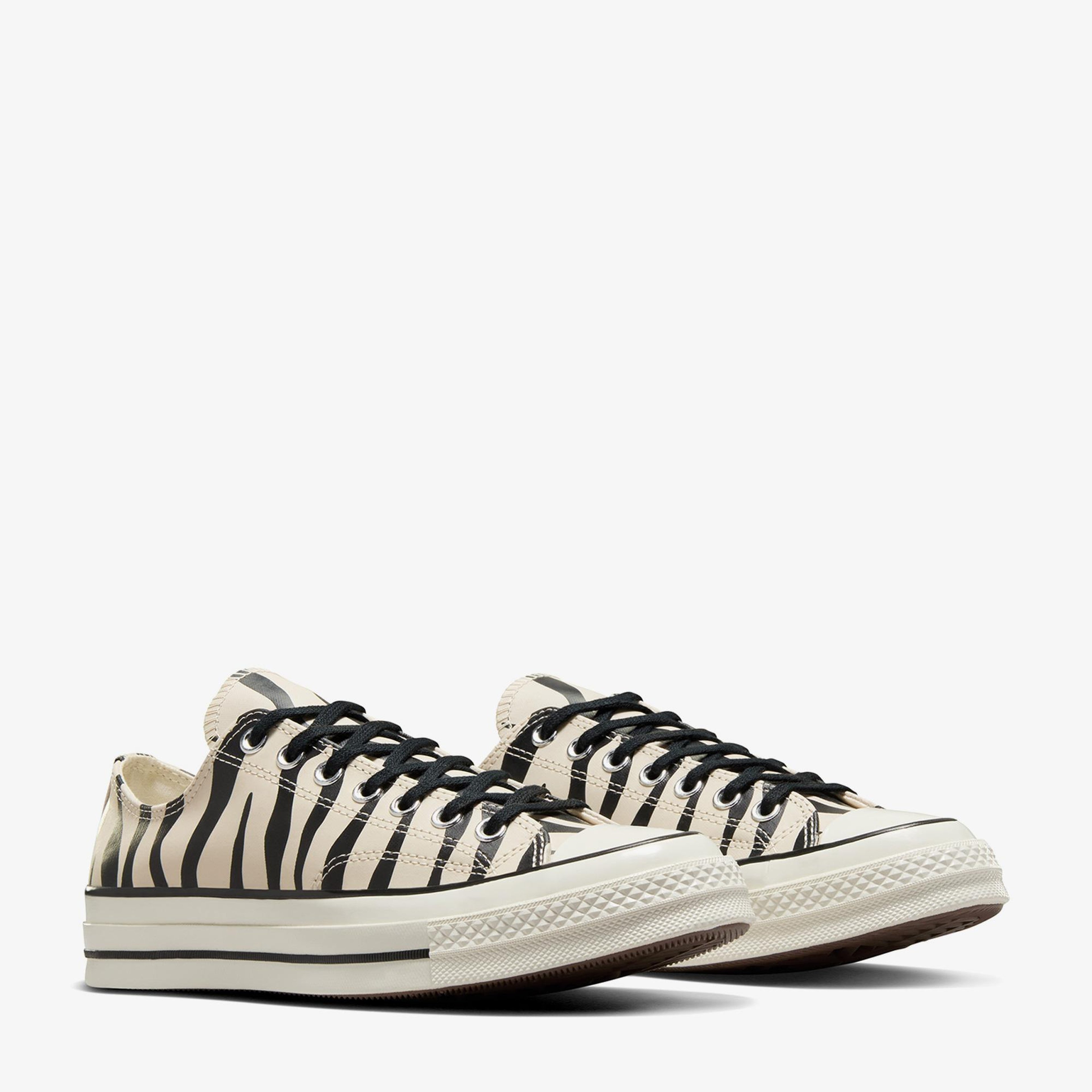 Converse Chuck 70 Zebra Print Unisex Bej Sneaker