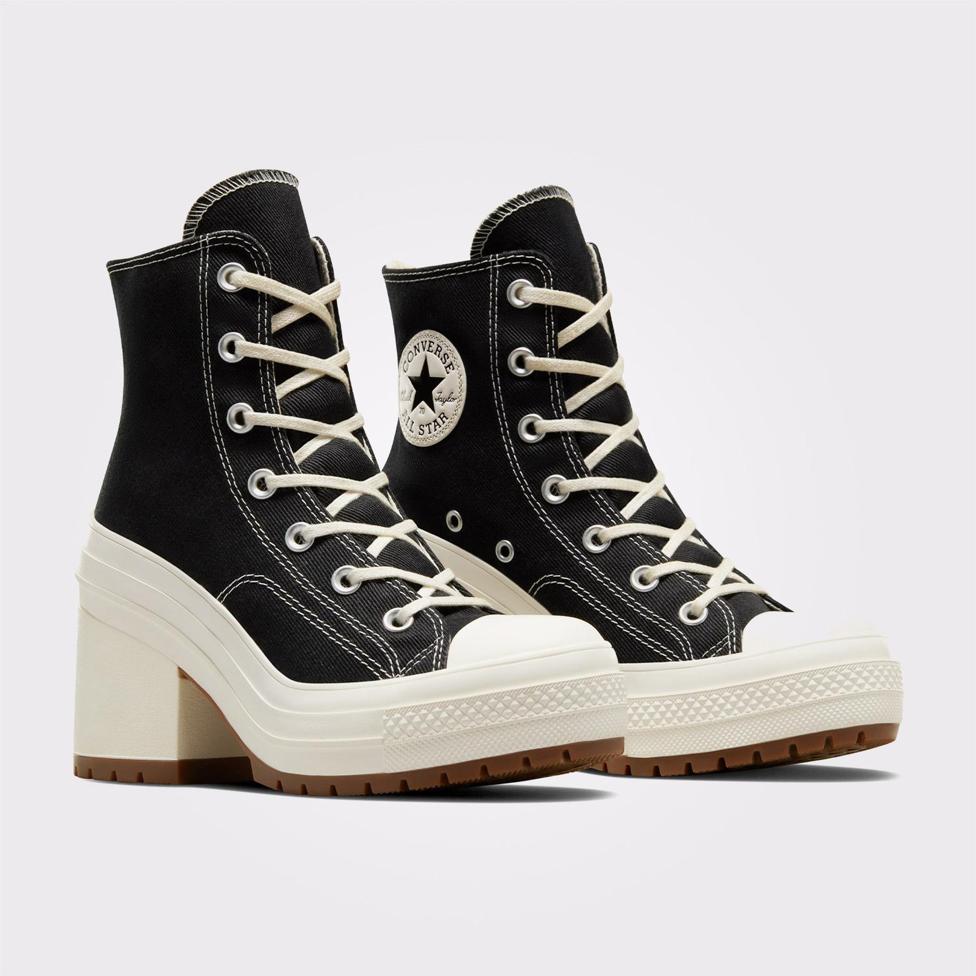 Converse Chuck 70 De Luxe Heel Kadın Siyah Platform Bot