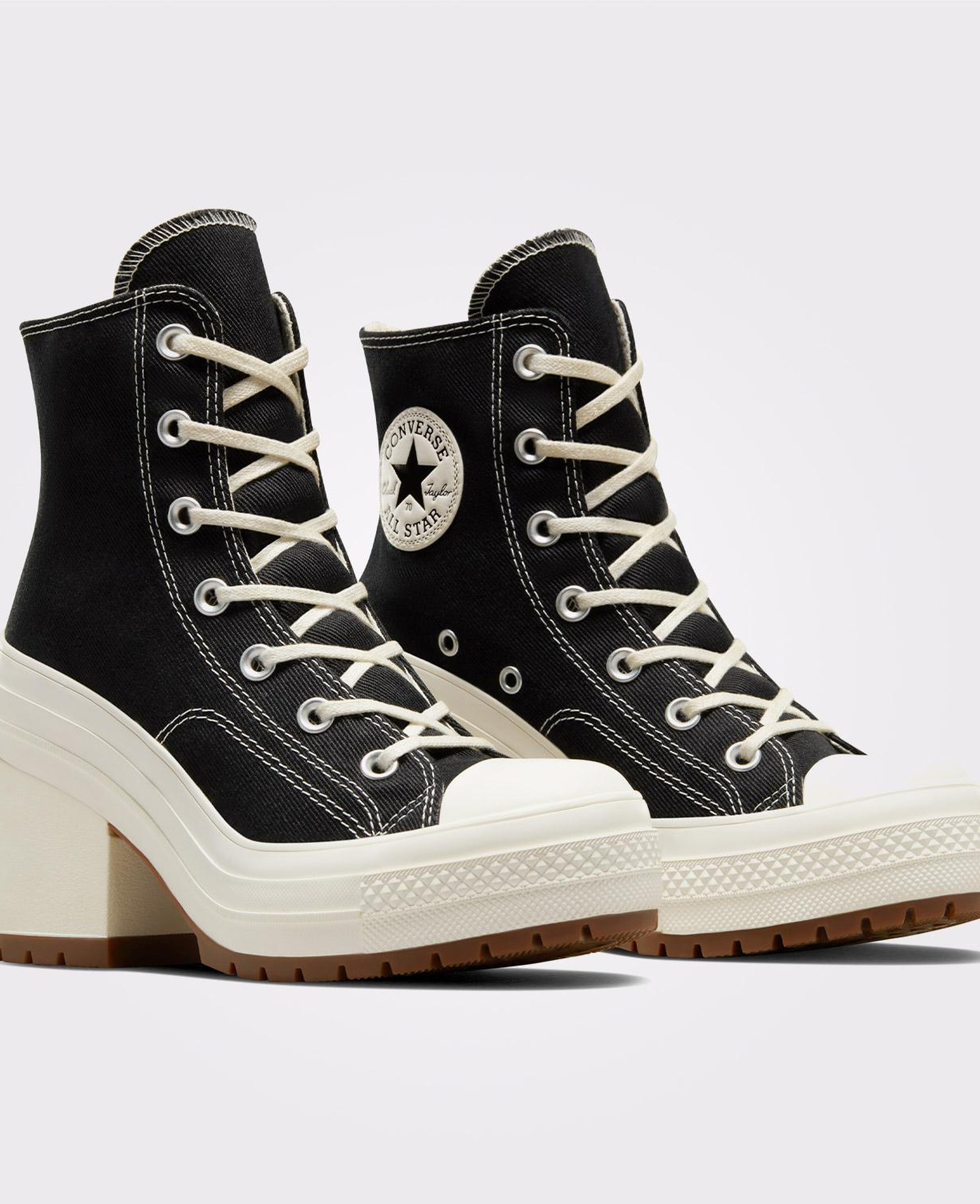 Converse Chuck 70 De Luxe Heel Kadın Siyah Platform Bot