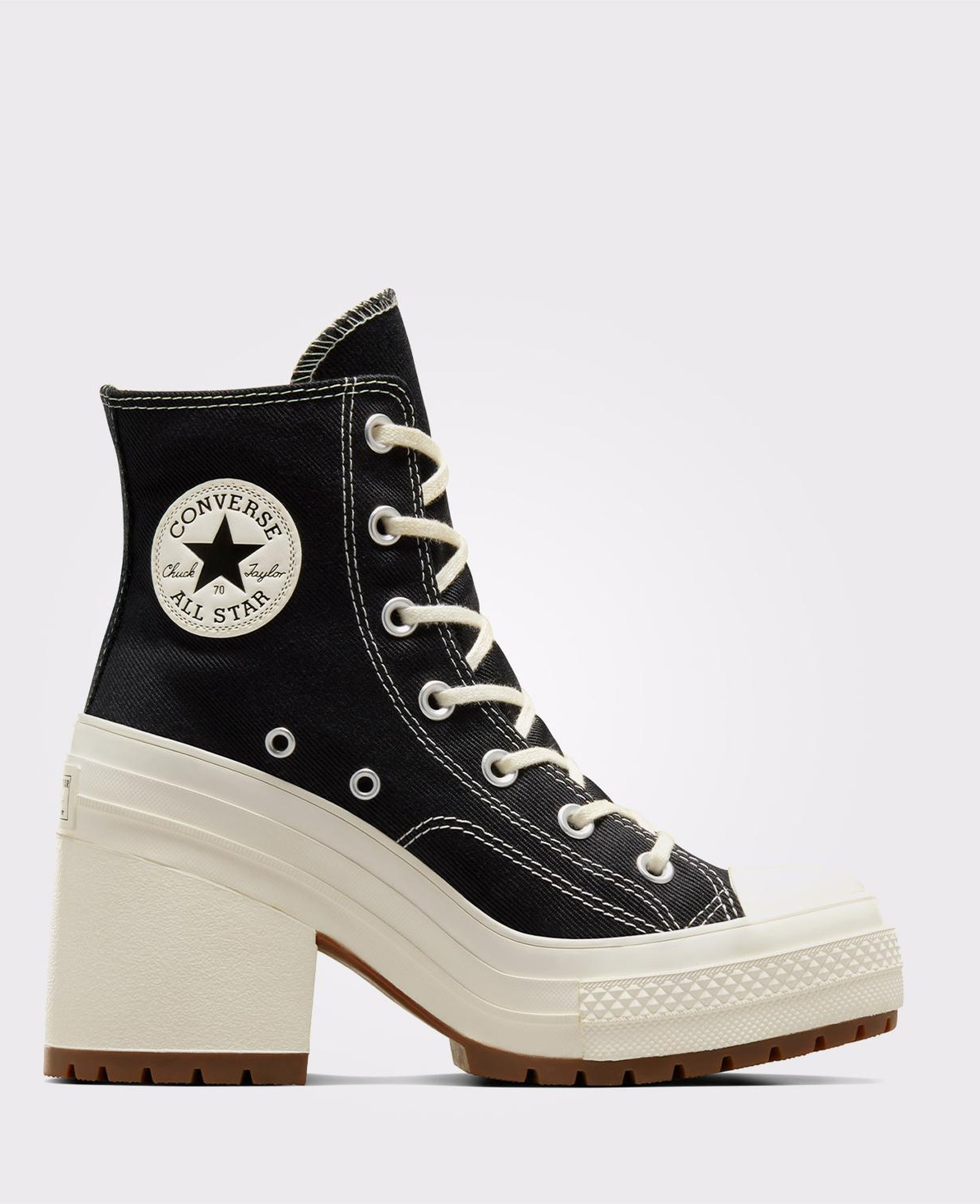 Converse Chuck 70 De Luxe Heel Kadın Siyah Platform Bot