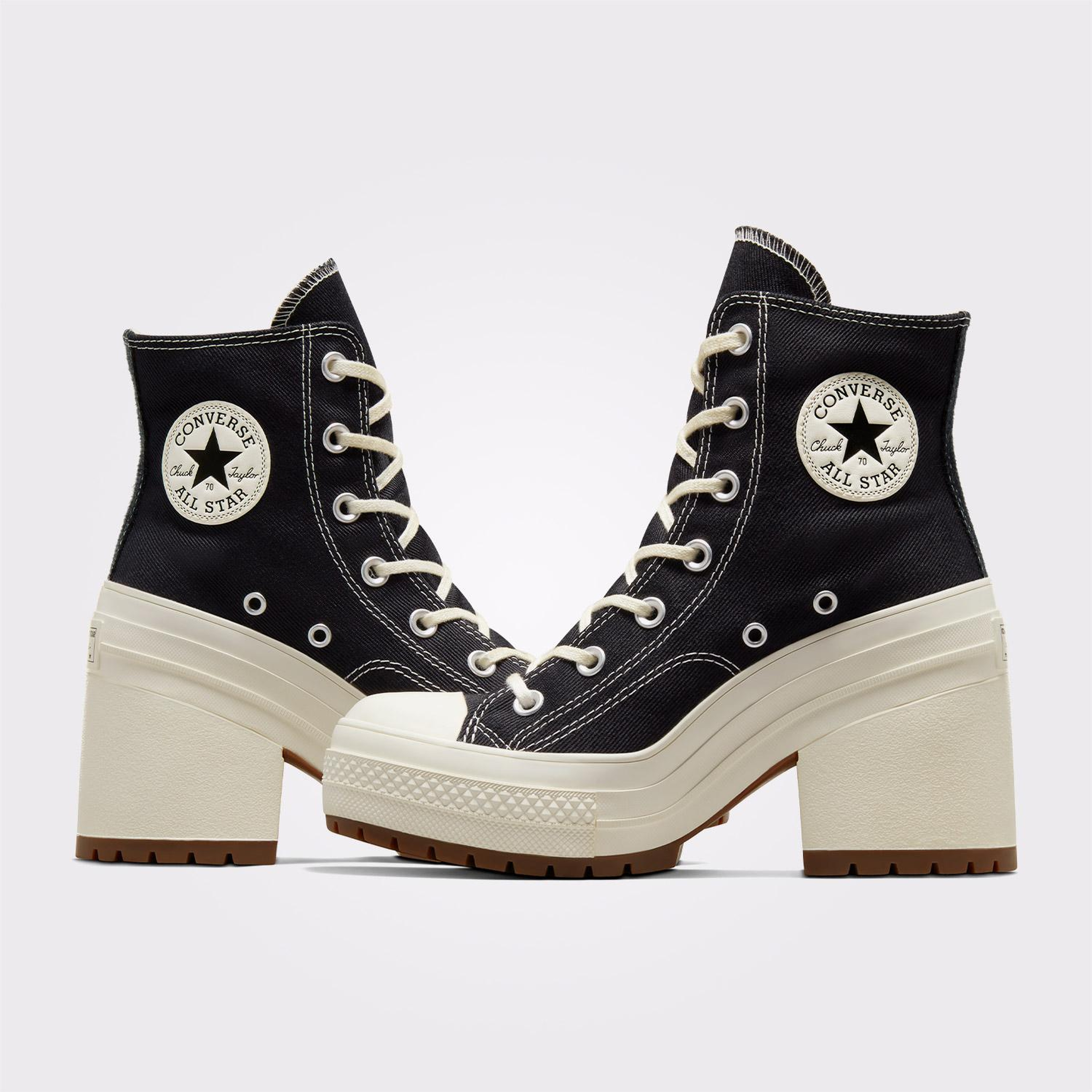 Converse Chuck 70 De Luxe Heel Kadın Siyah Platform Bot