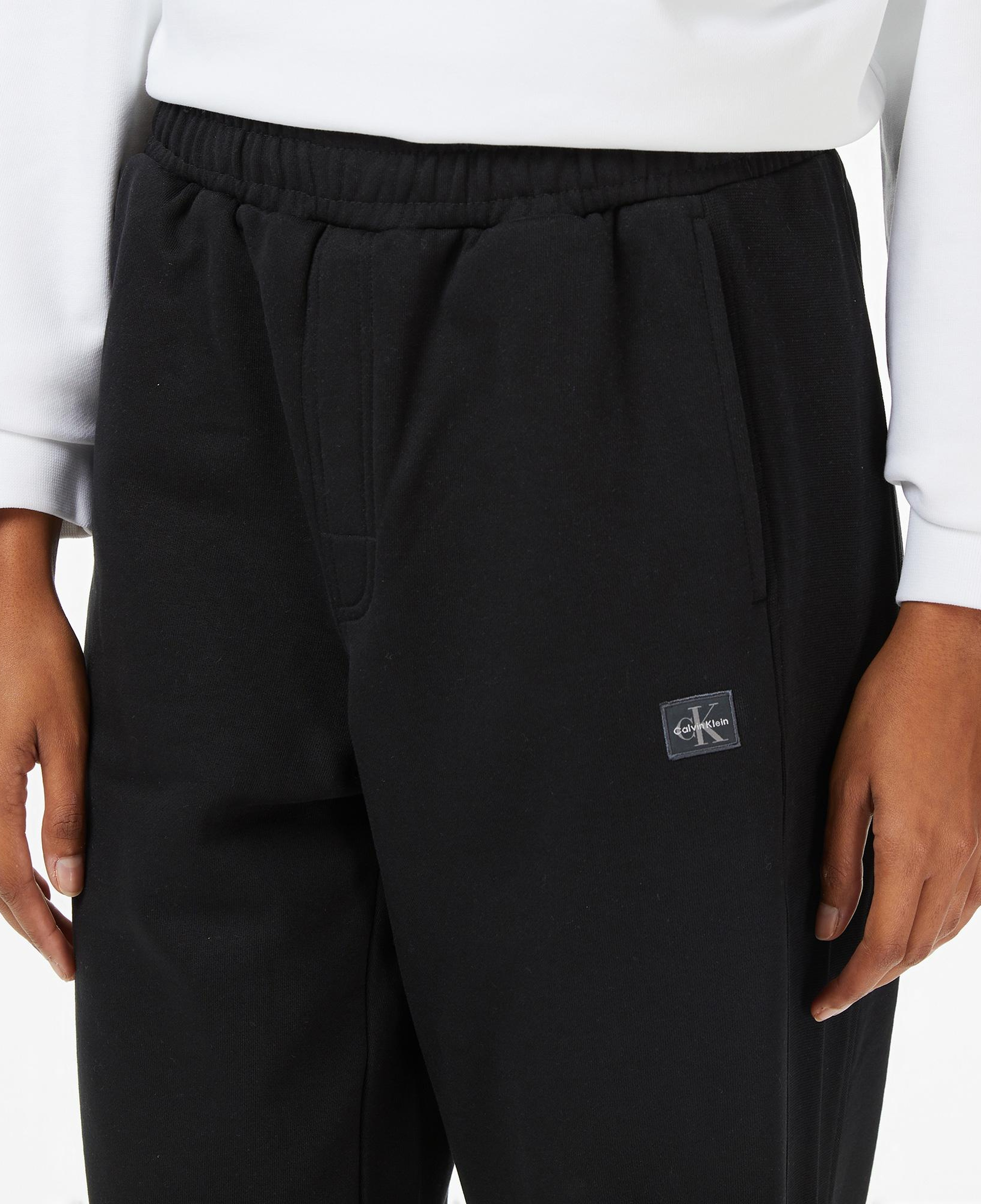 Calvin Klein French Terry Badge Logo Kadın Siyah Eşofman Altı