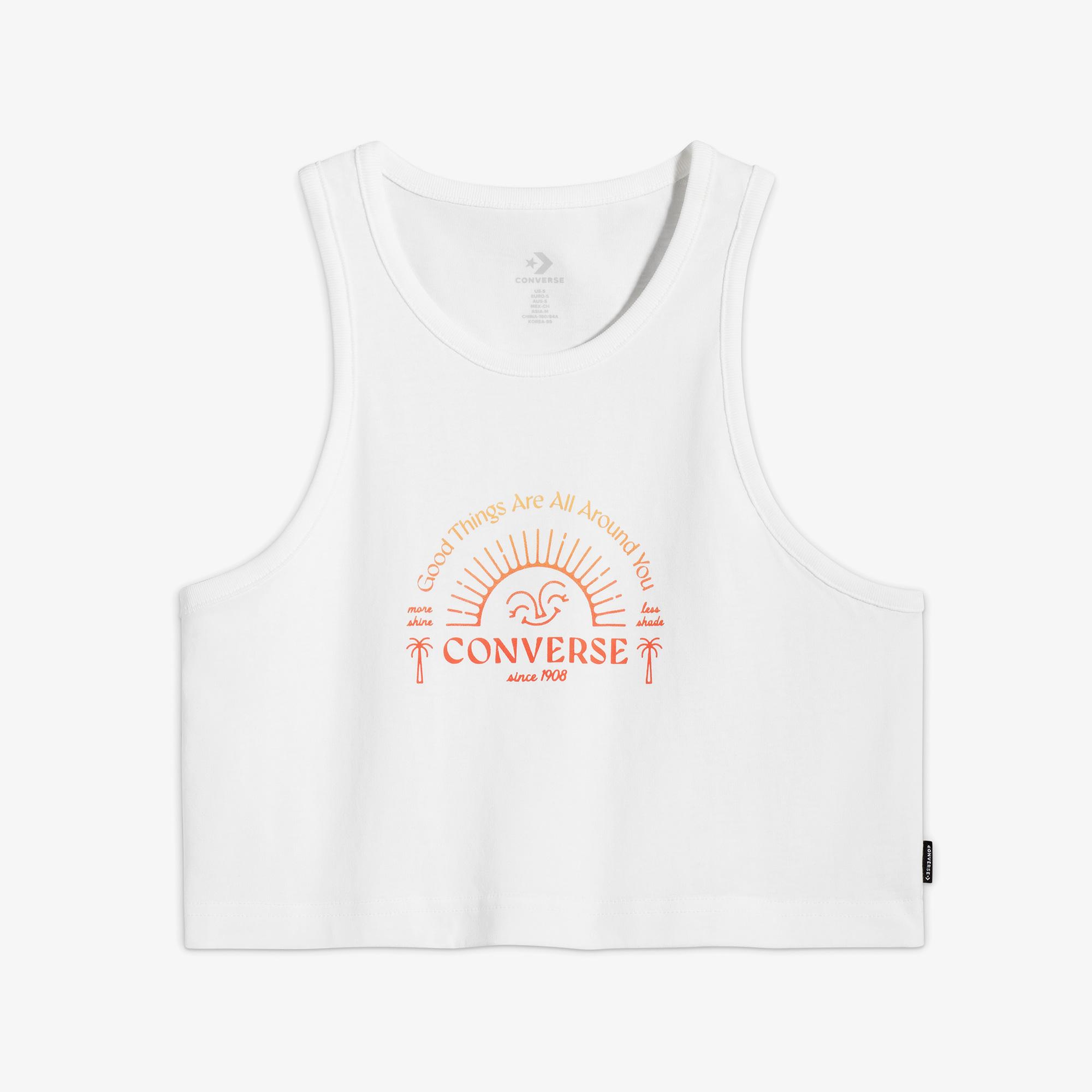 Converse Kadın Beyaz T-Shirt
