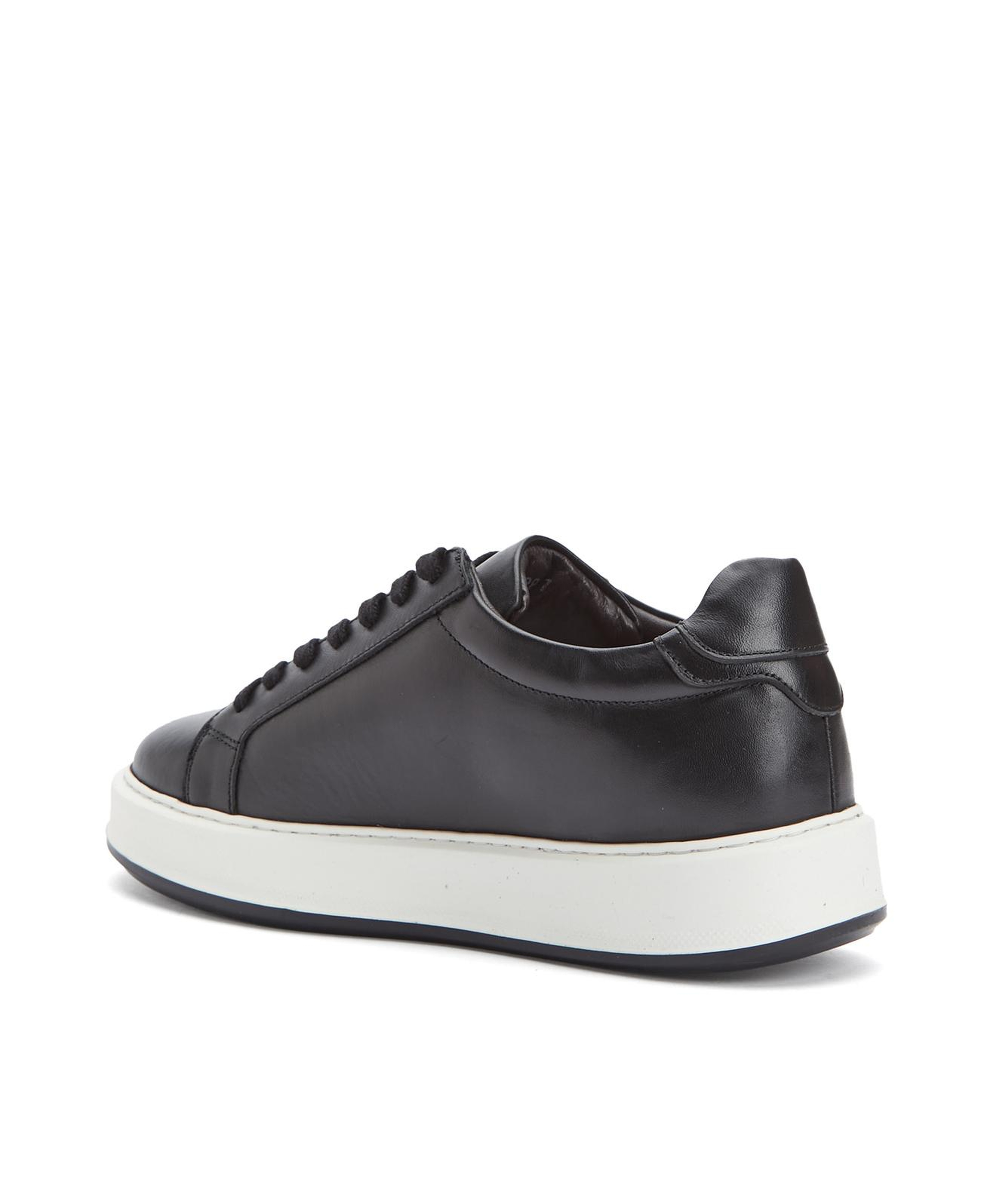 Divarese Erkek Siyah Günlük Rahat Deri Sneaker