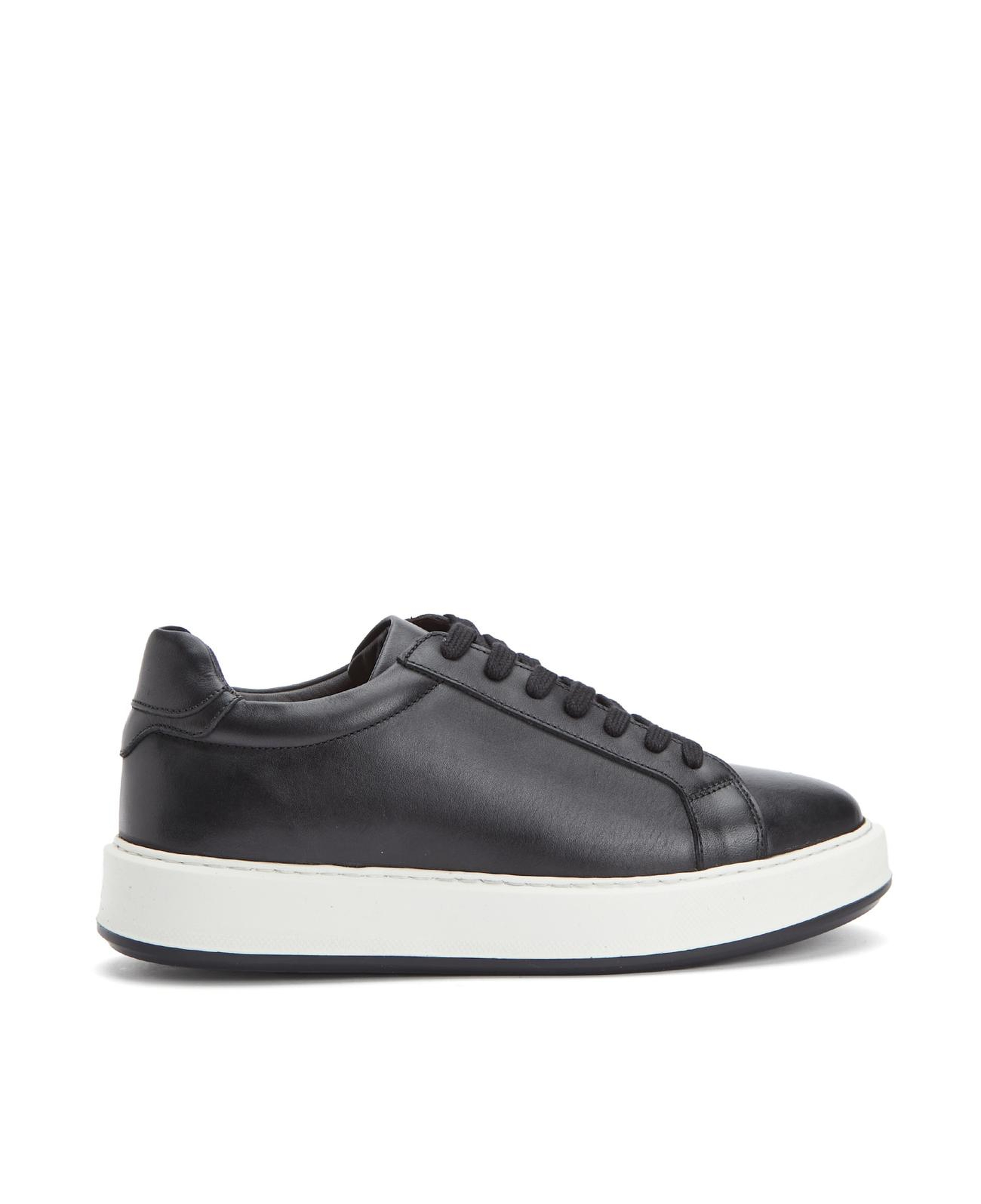 Divarese Erkek Siyah Günlük Rahat Deri Sneaker