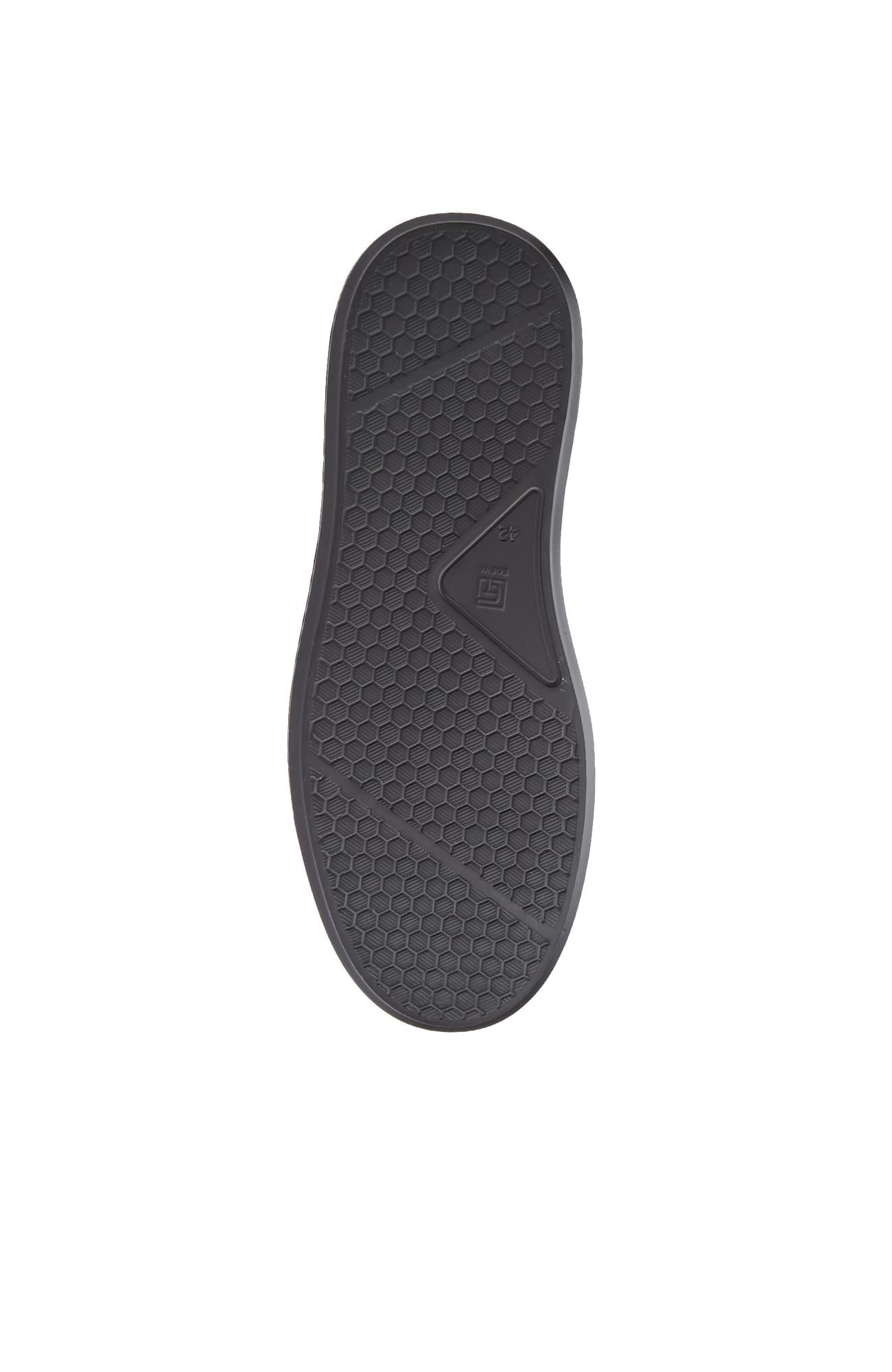 Divarese Erkek Siyah Günlük Rahat Deri Sneaker