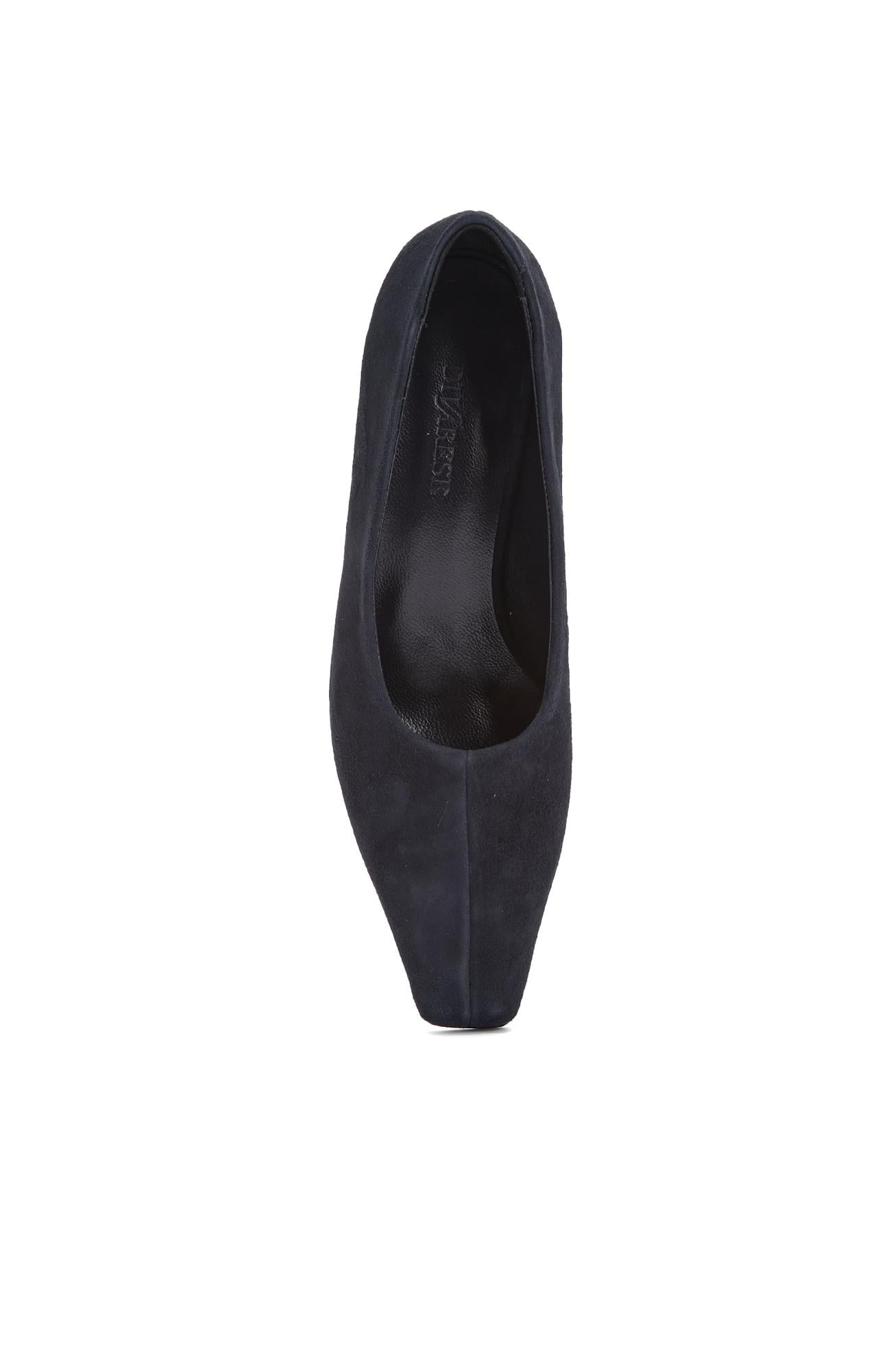 Divarese Kadın Lacivert Süet Deri Stiletto