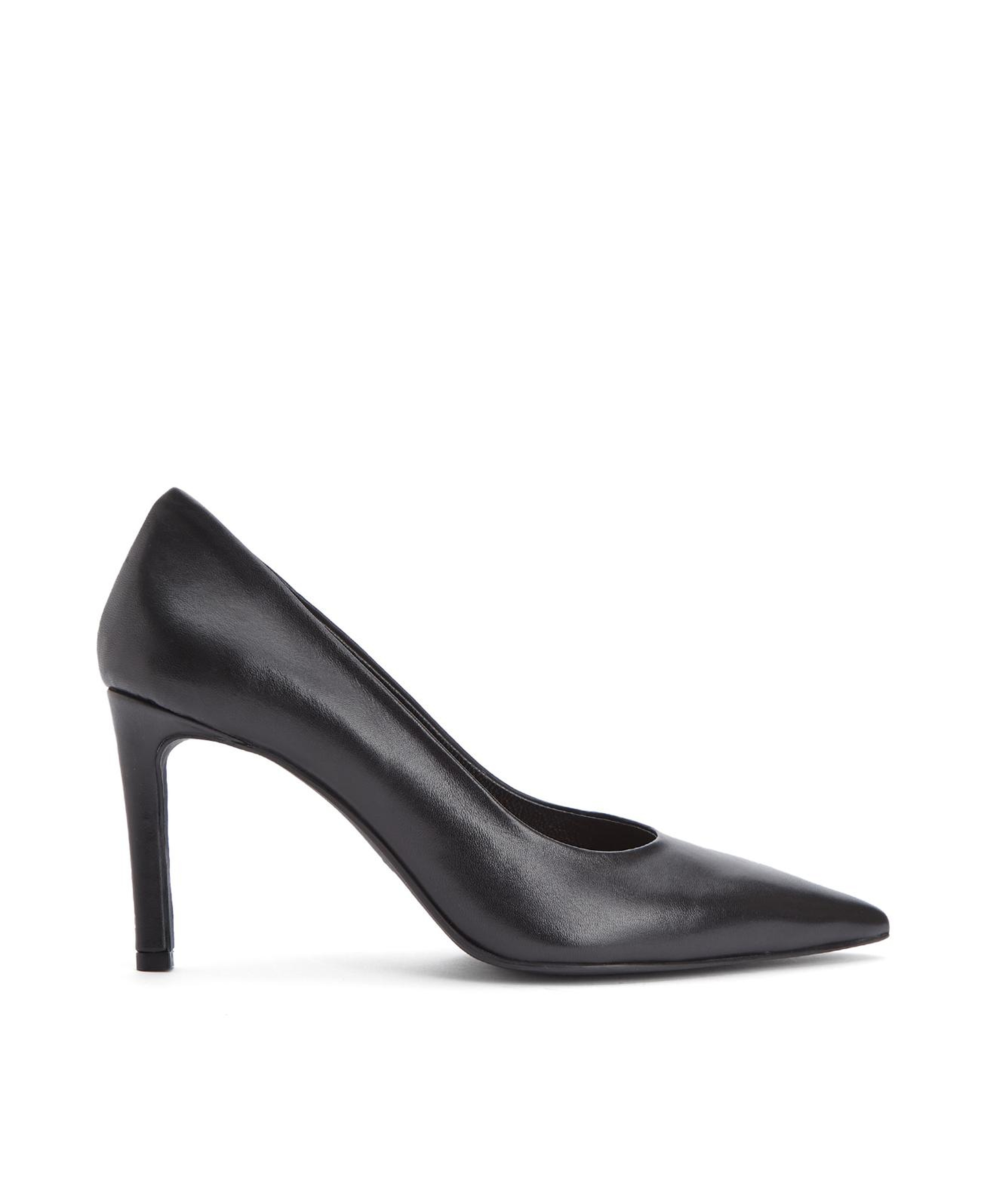 Divarese Kadın Siyah Deri Stiletto