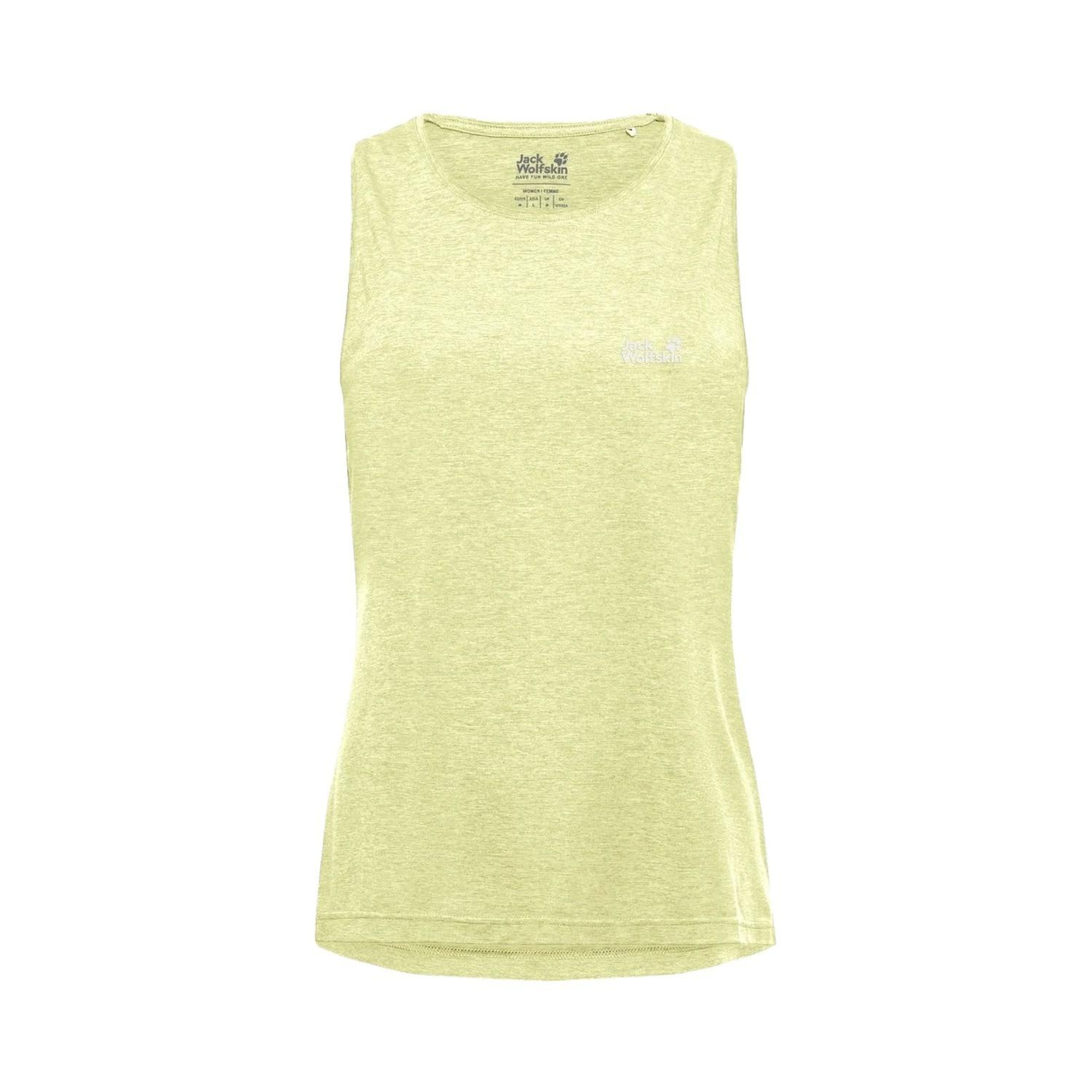 Jack Wolfskin Wildtrail Tank Top Kadın Sarı Tişört