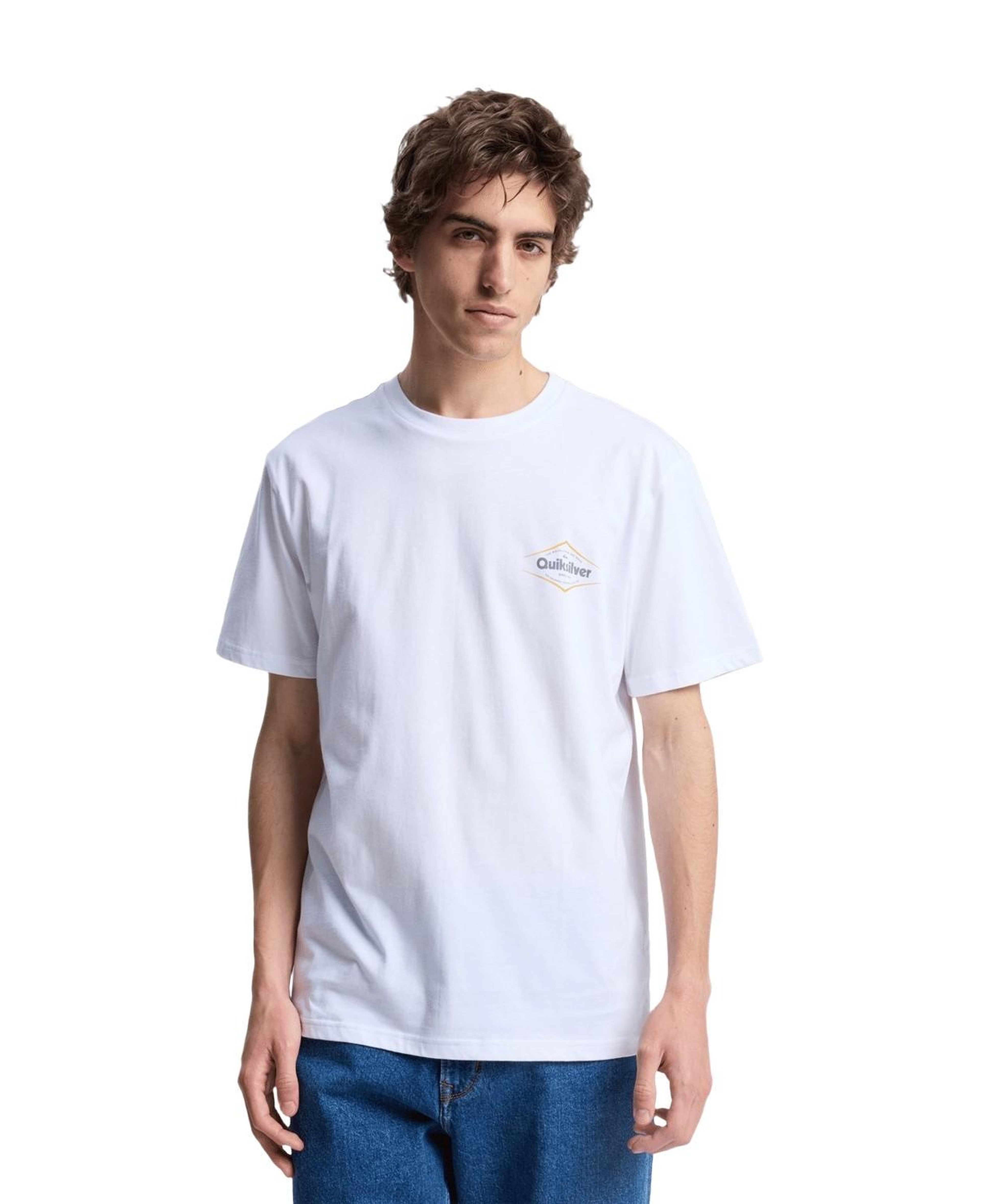 Quiksilver Da Erkek Beyaz Tişört