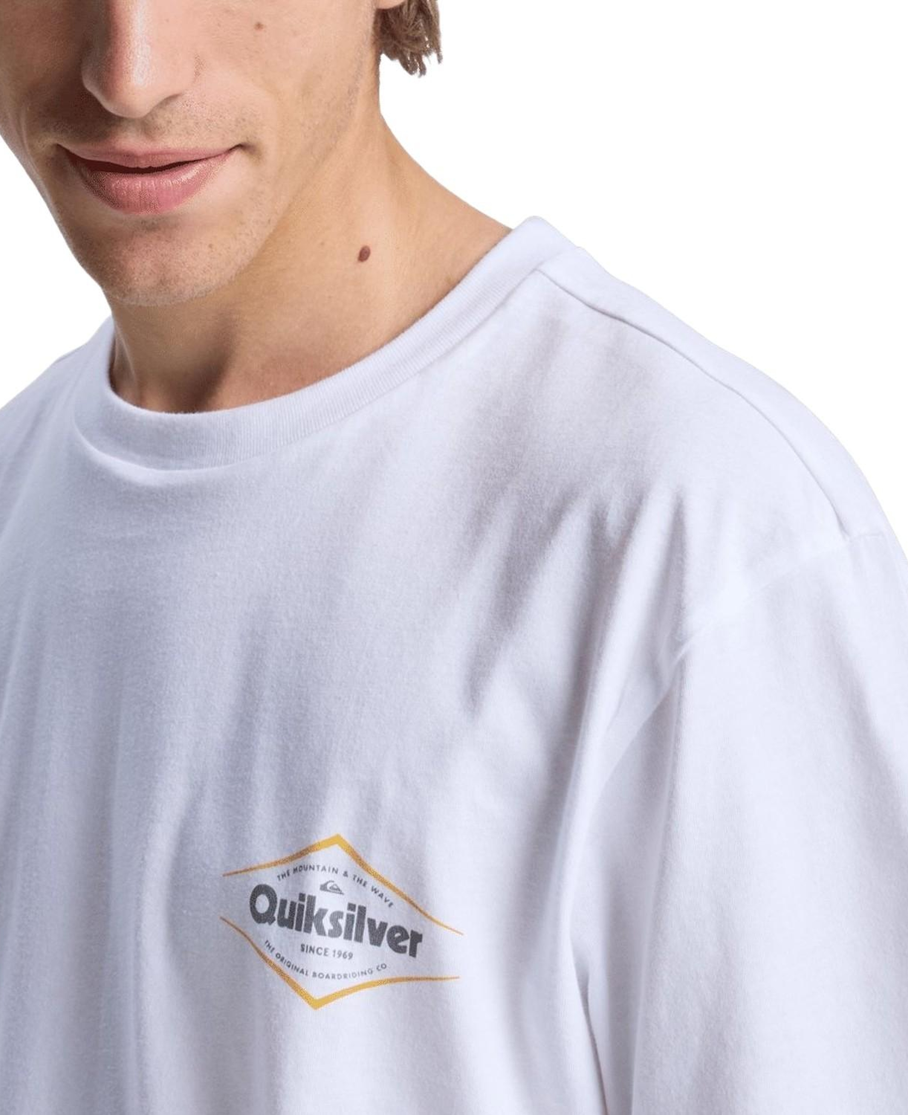 Quiksilver Da Erkek Beyaz Tişört