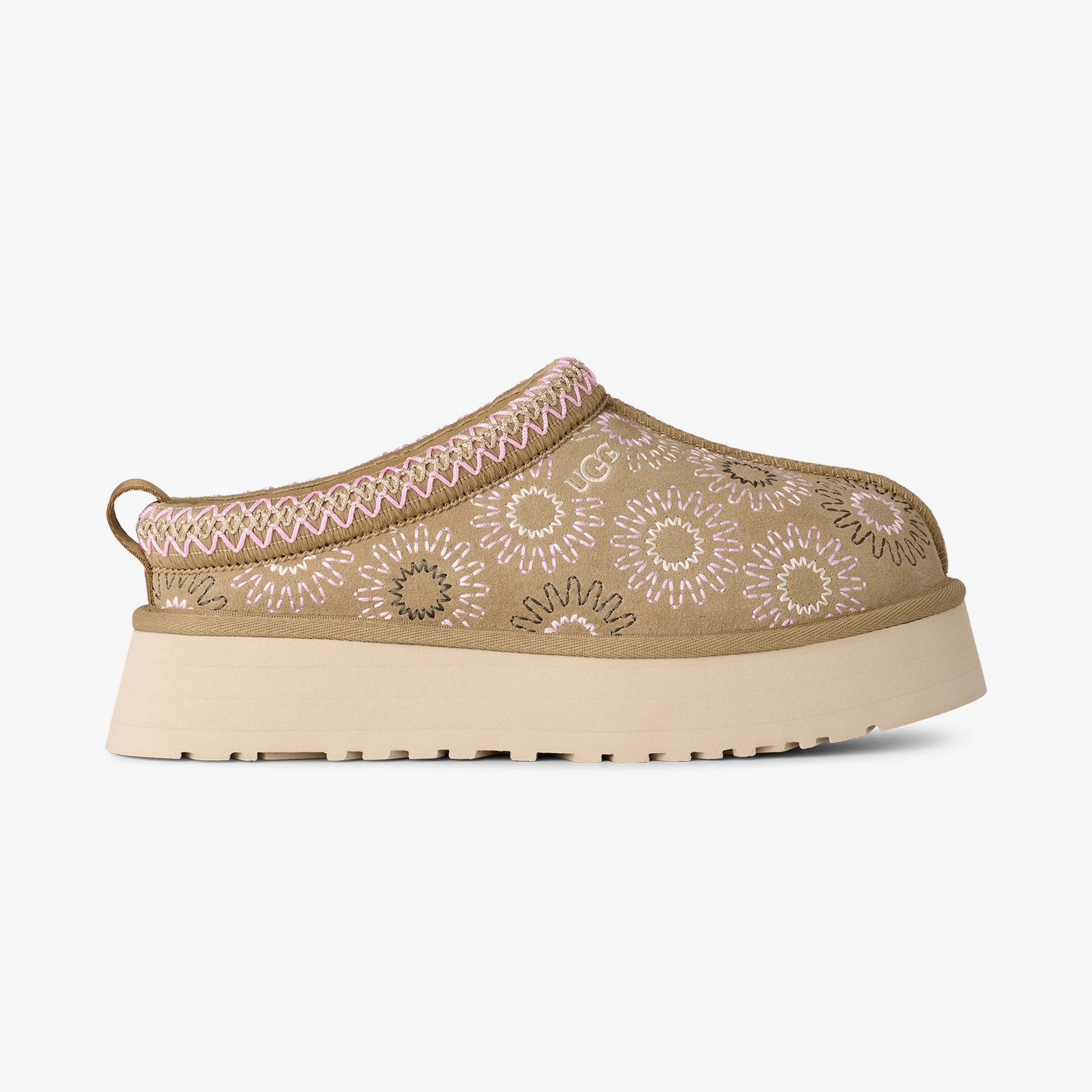 UGG Tazz Sun Stitch Kadın Bej Terlik