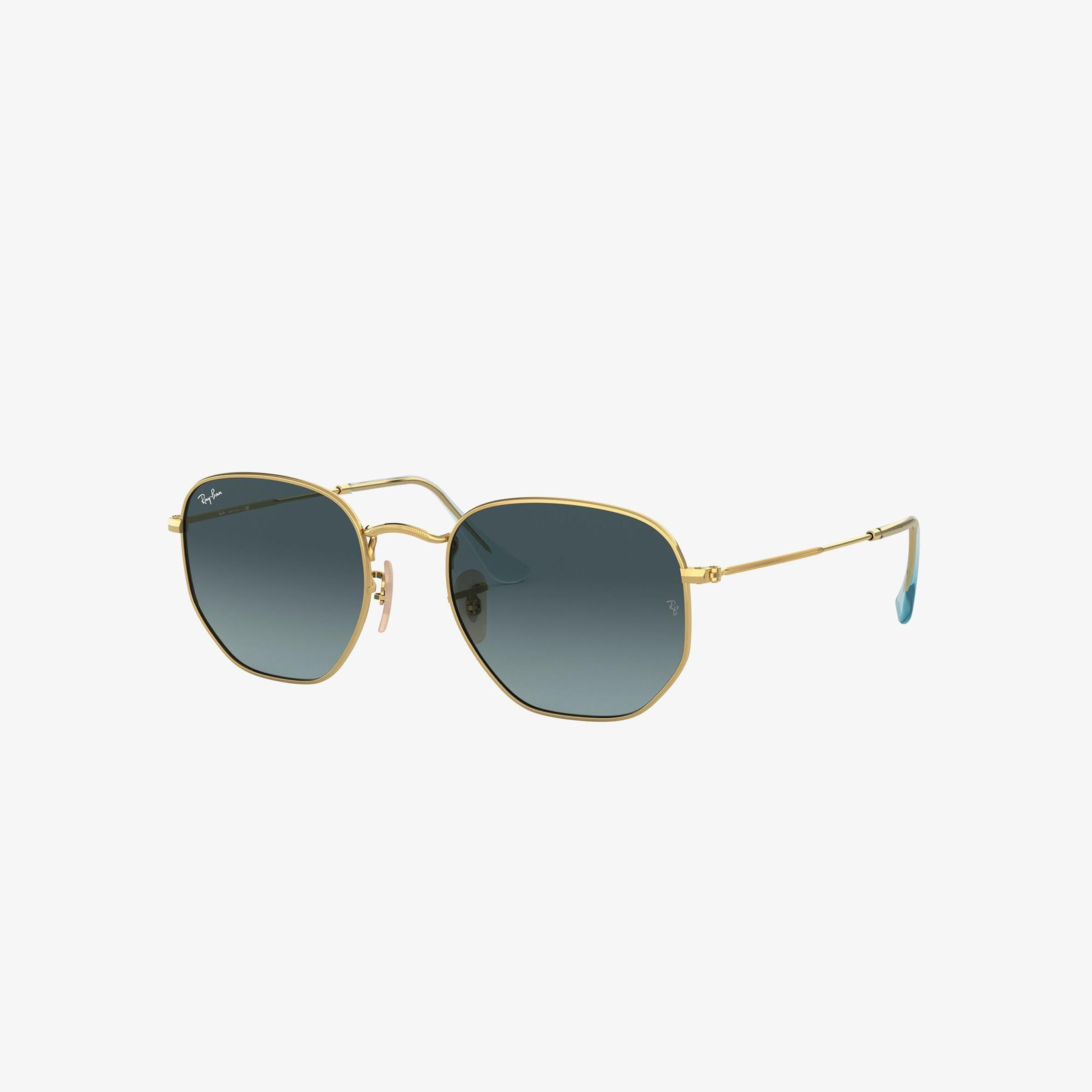 RAY-BAN 0RB3548N Hexagonal Unisex Gold Güneş Gözlüğü