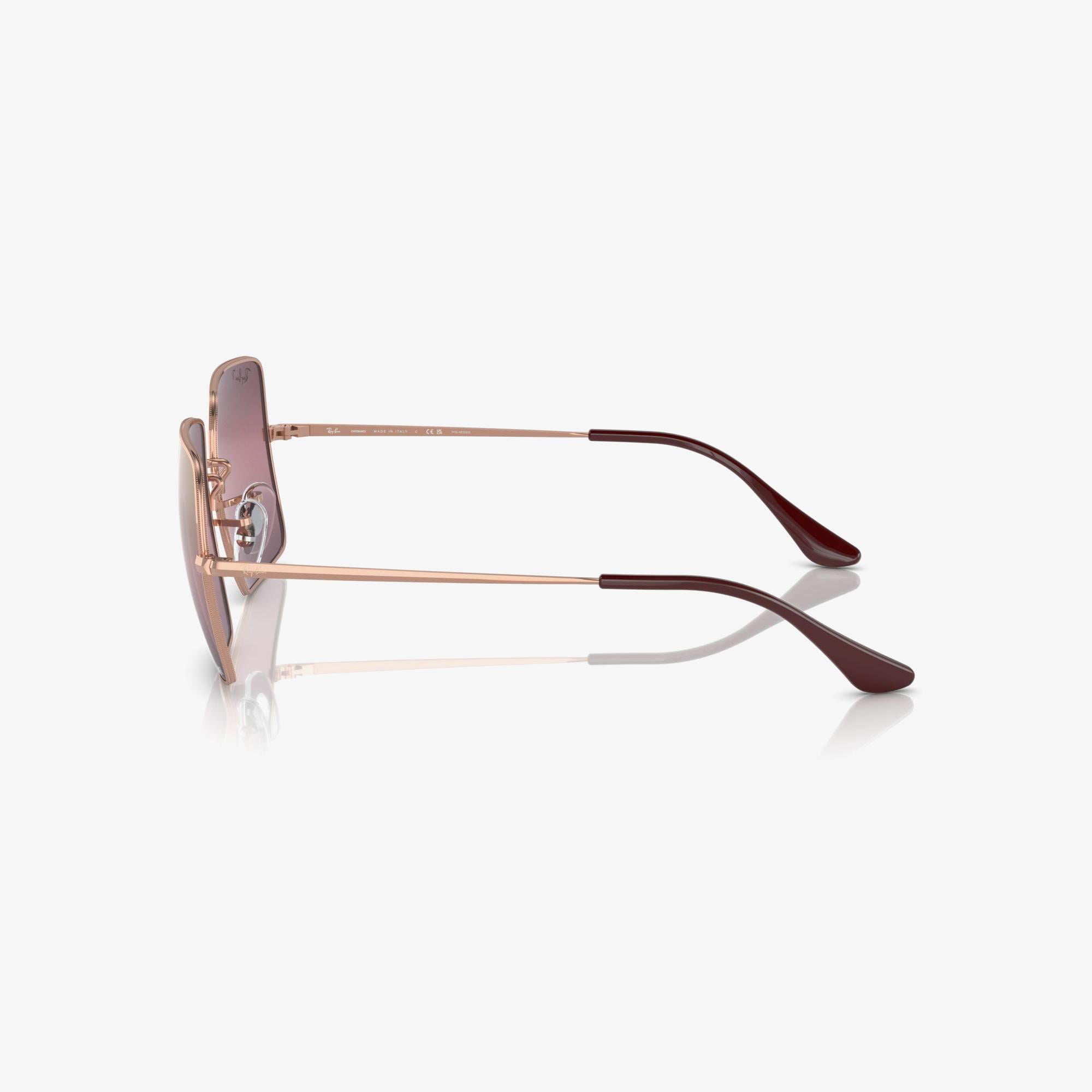 Ray-Ban Square 1971 Chromance RB1971 Kadın Altın Rengi Güneş Gözlüğü
