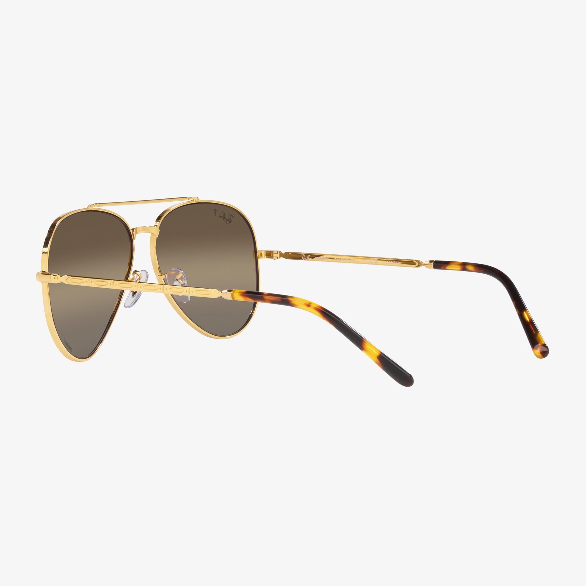 Ray-Ban New Aviator Unisex Altın Rengi Güneş Gözlüğü