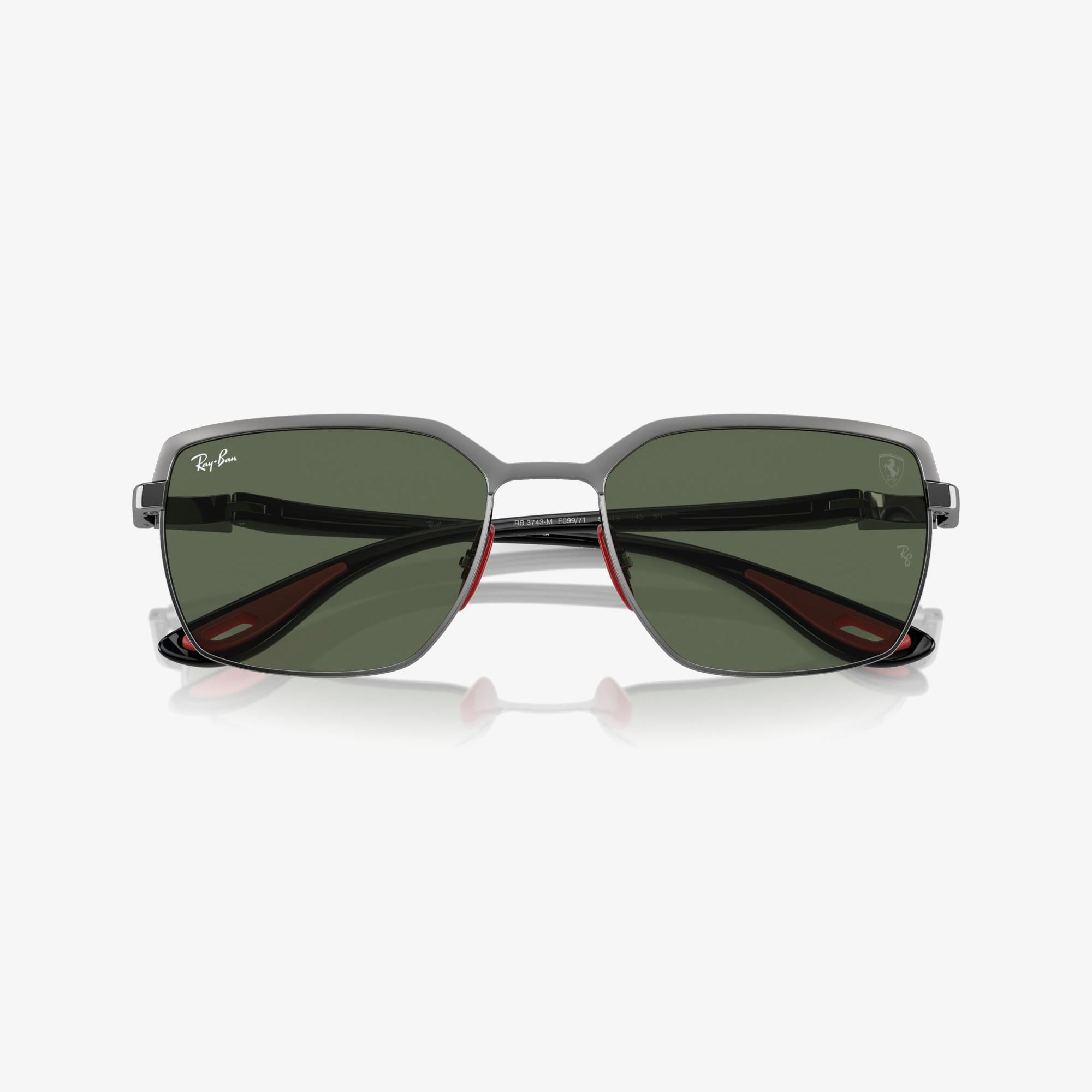 RAY-BAN Rb3743M Scuderia Ferrari Collection Unisex Gri Güneş Gözlüğü