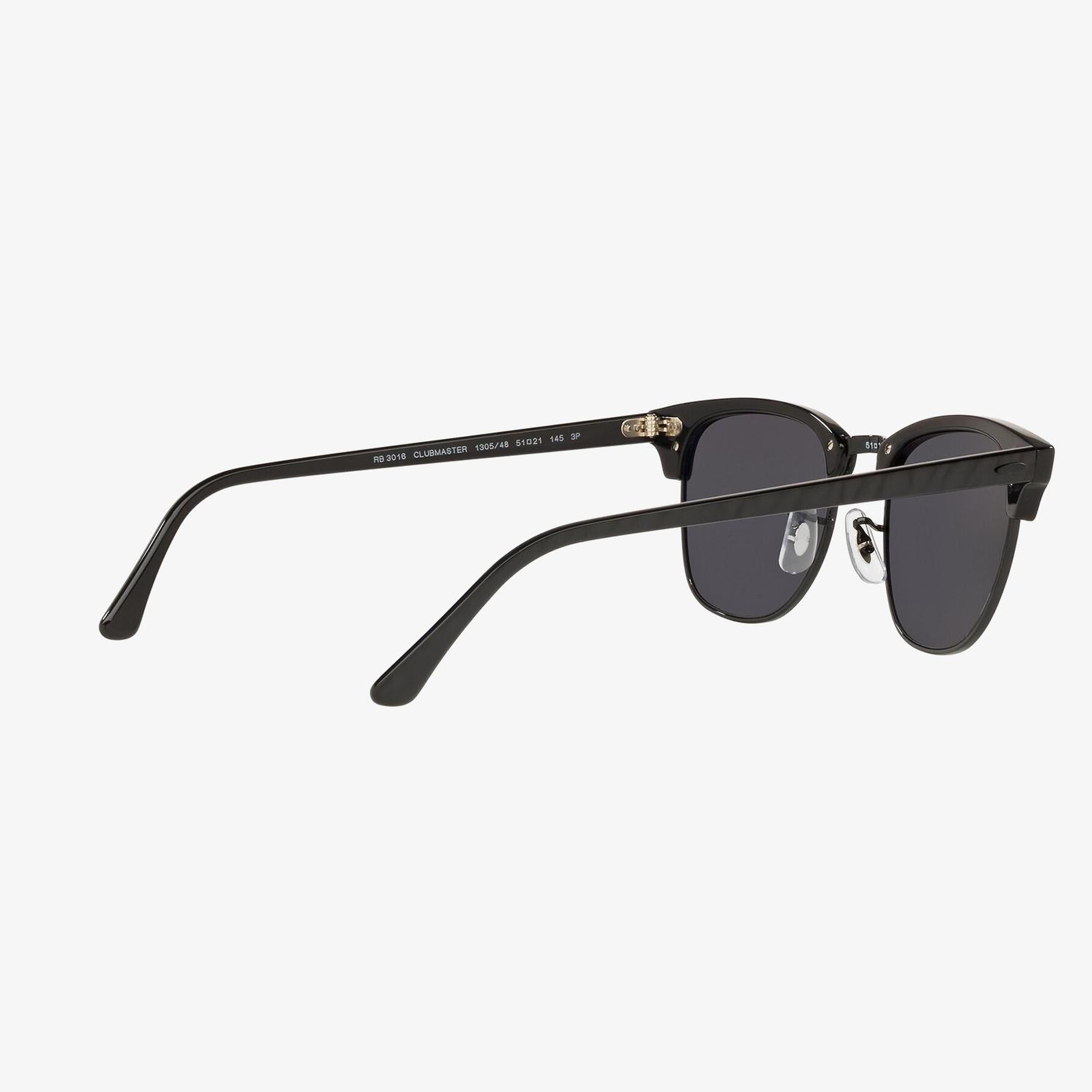 RAY-BAN 0RB3016 Clubmaster Unisex Top Wrinkled On Siyah Güneş Gözlüğü