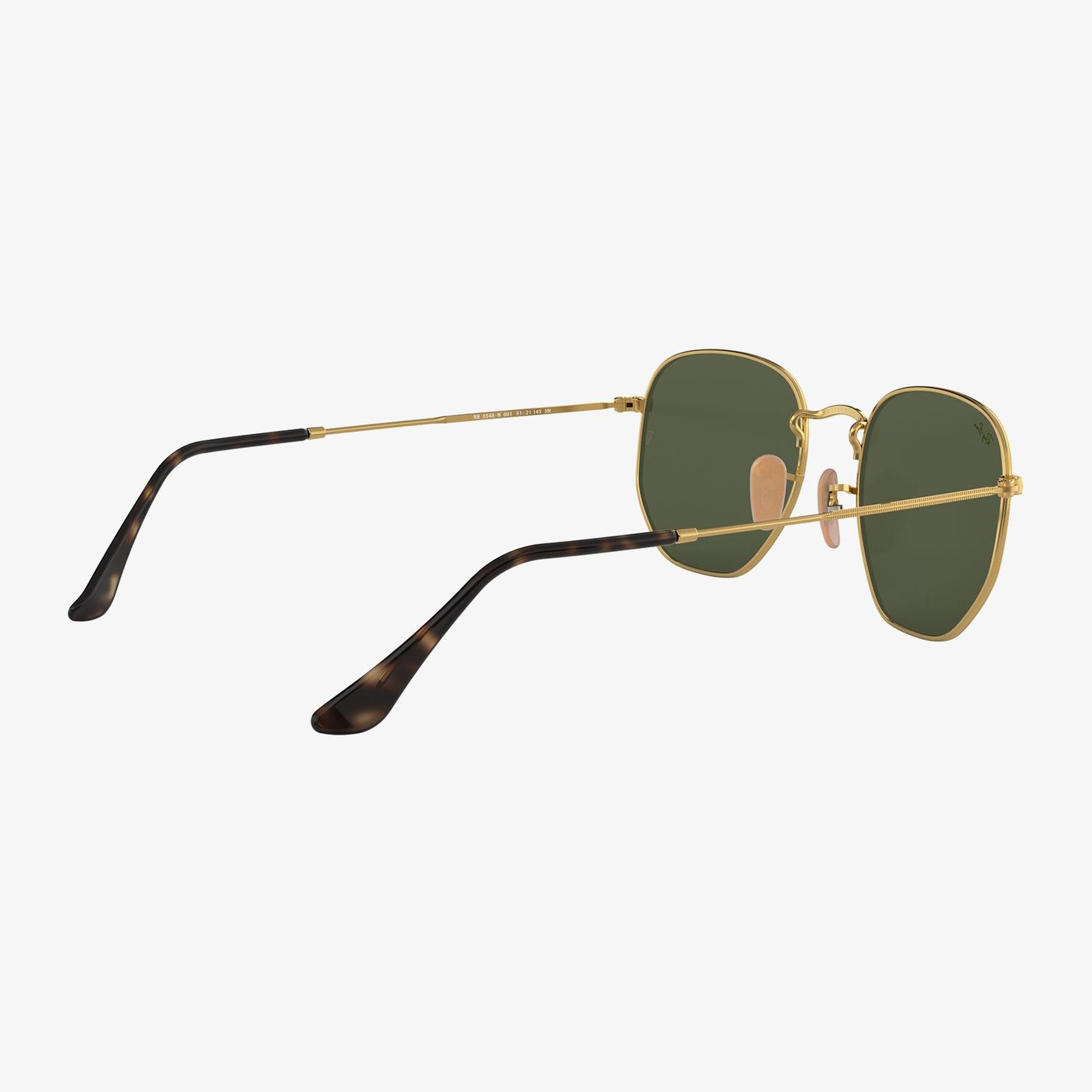 RAY-BAN 0RB3548N Hexagonal Unisex Gold Güneş Gözlüğü