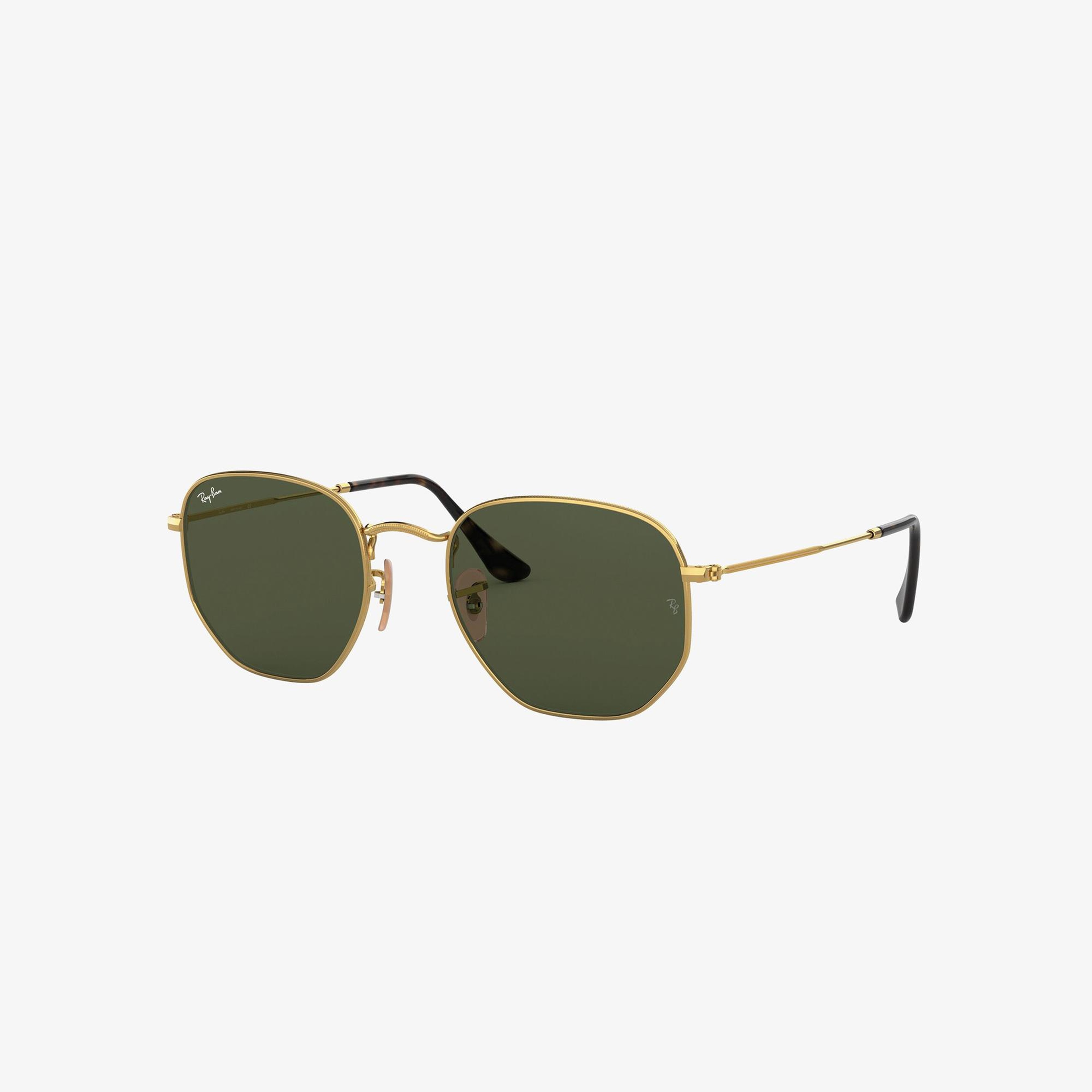 RAY-BAN 0RB3548N Hexagonal Unisex Gold Güneş Gözlüğü