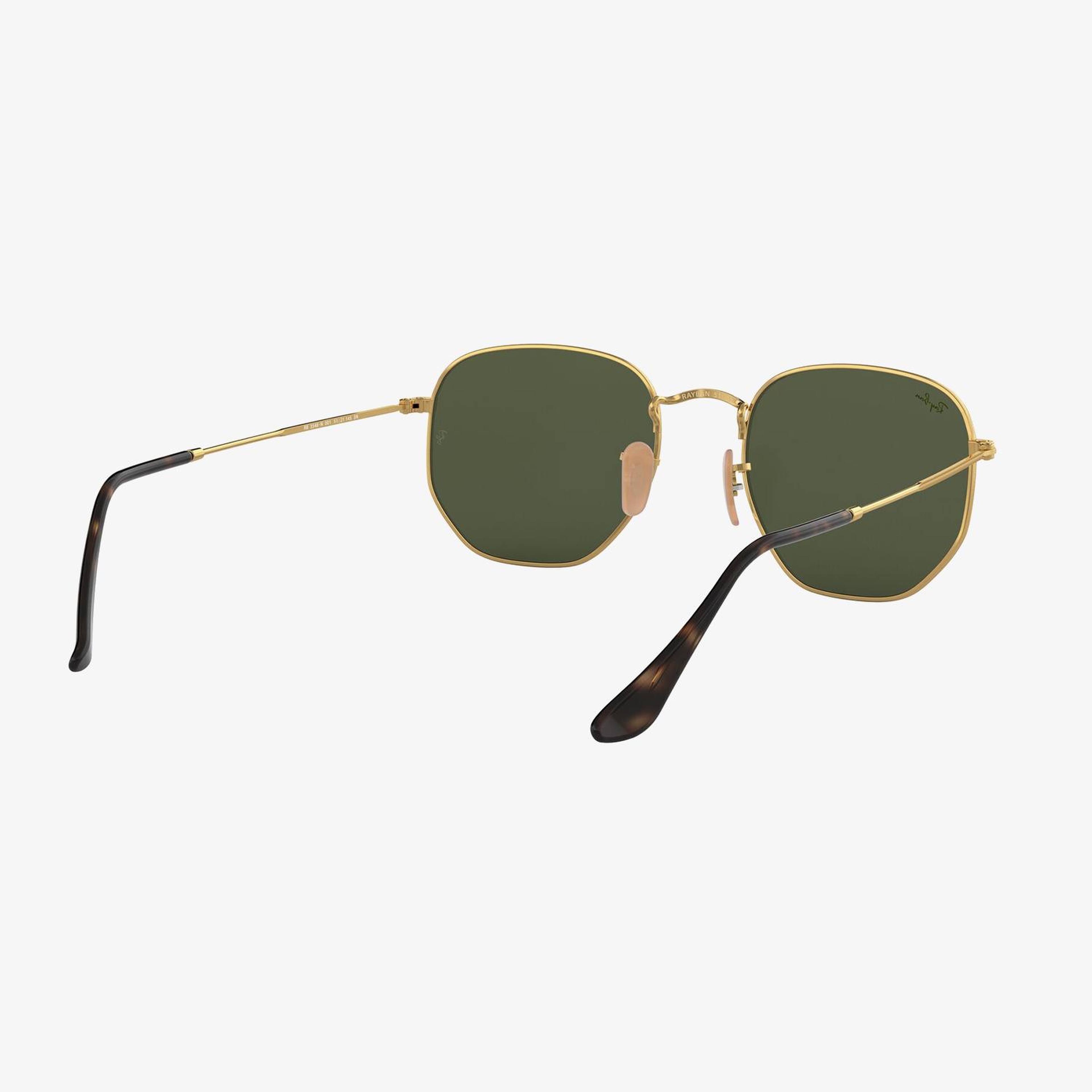 RAY-BAN 0RB3548N Hexagonal Unisex Gold Güneş Gözlüğü