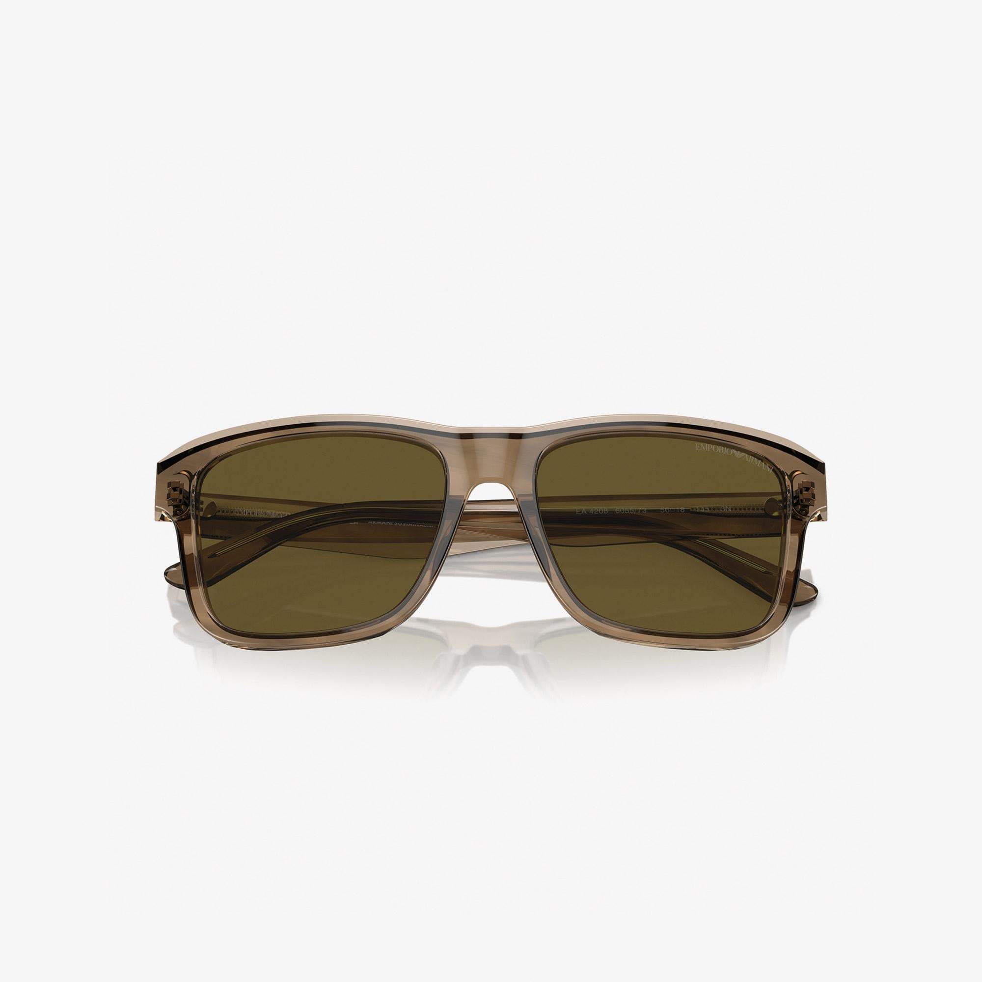 Emporio Armani 0EA4208 Acetate Erkek Kahverengi Güneş Gözlüğü
