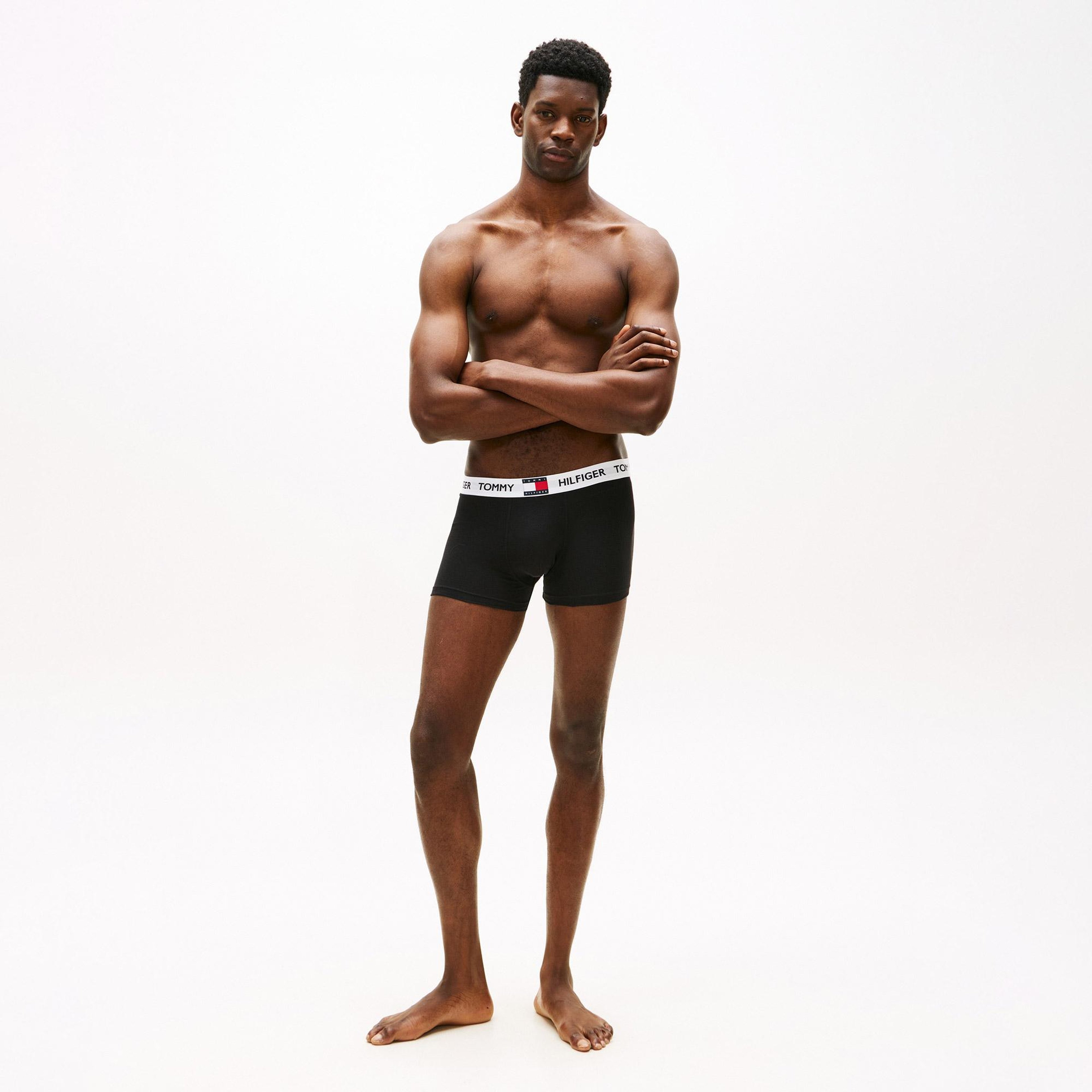 Tommy Hilfiger Heritage Erkek Siyah Boxer