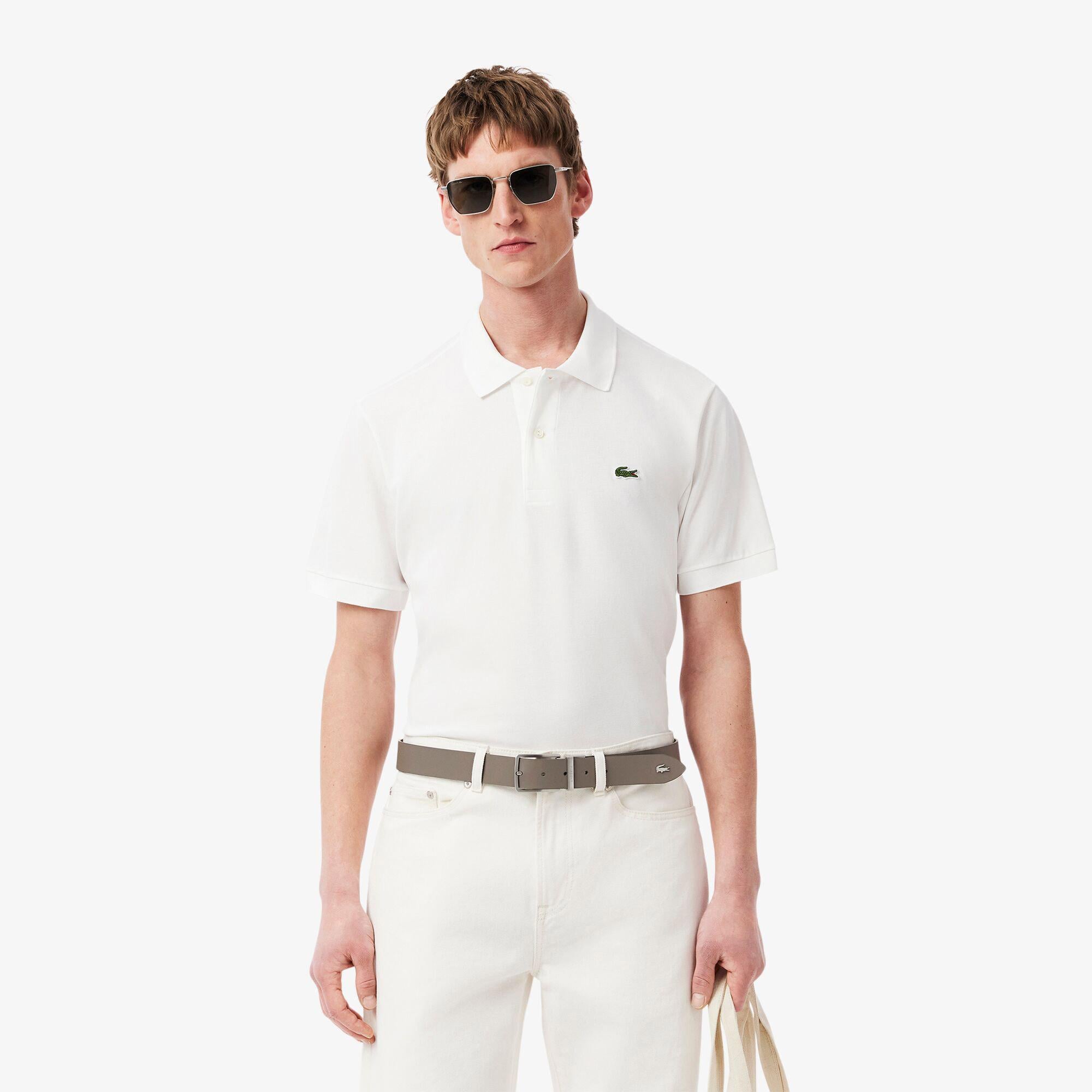 Lacoste Erkek Çift Taraflı Deri  Kahverengi Kemer