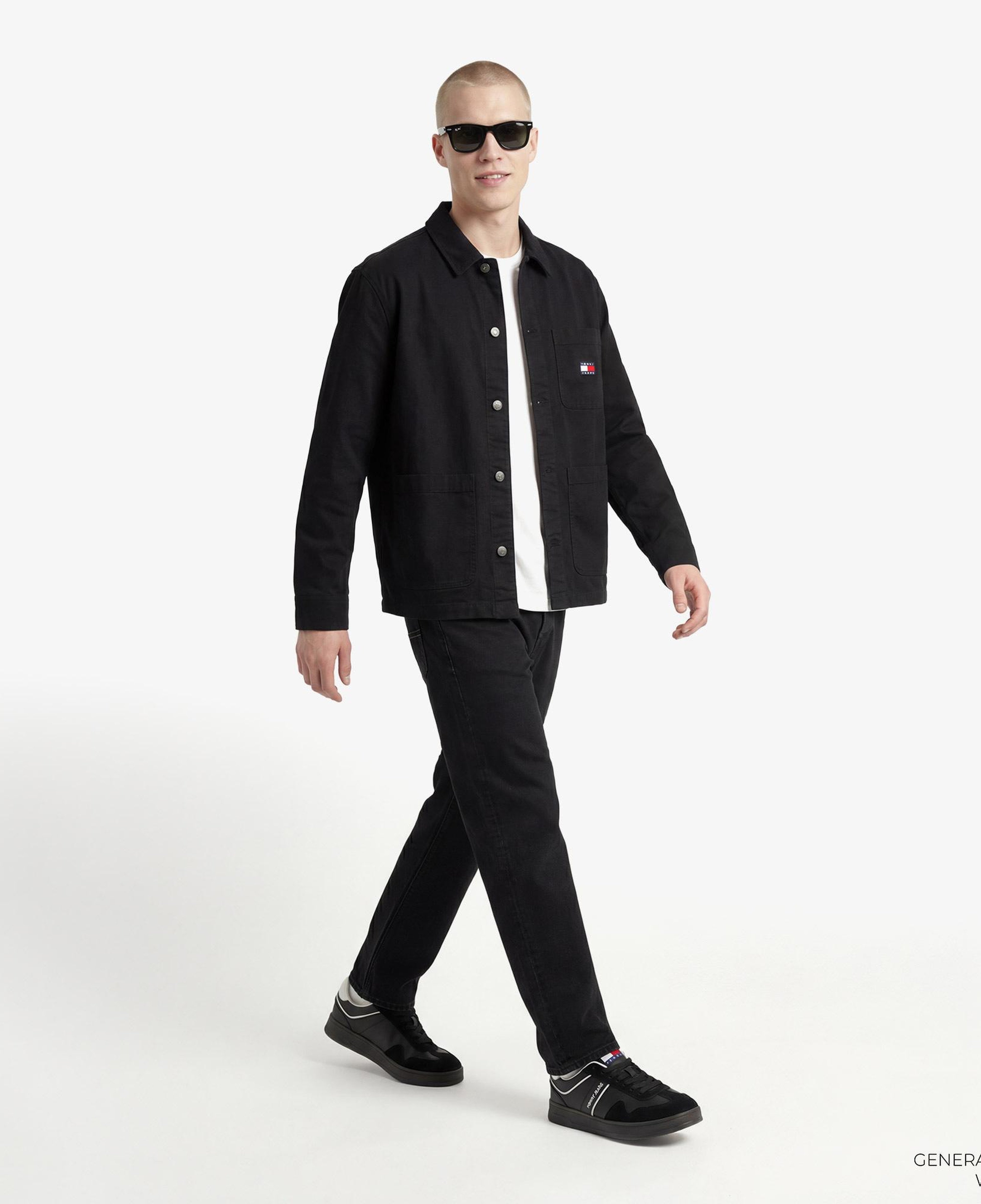Tommy Hilfiger Overshirt Erkek Siyah Gömlek
