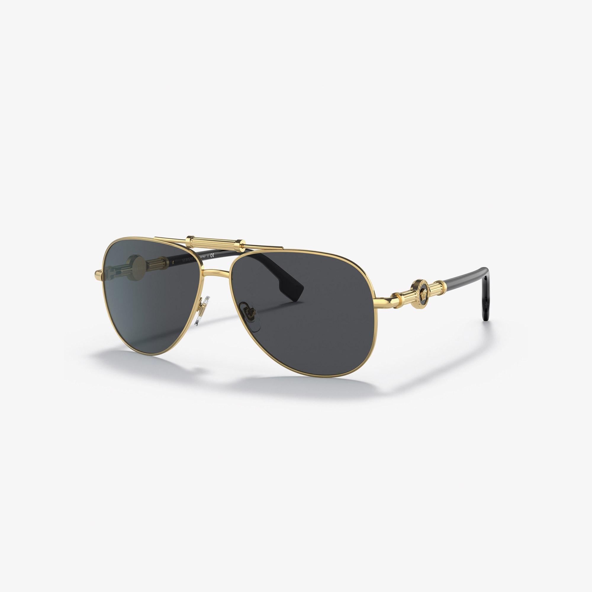 Versace VE2236 Unisex Altın Rengi Güneş Gözlüğü