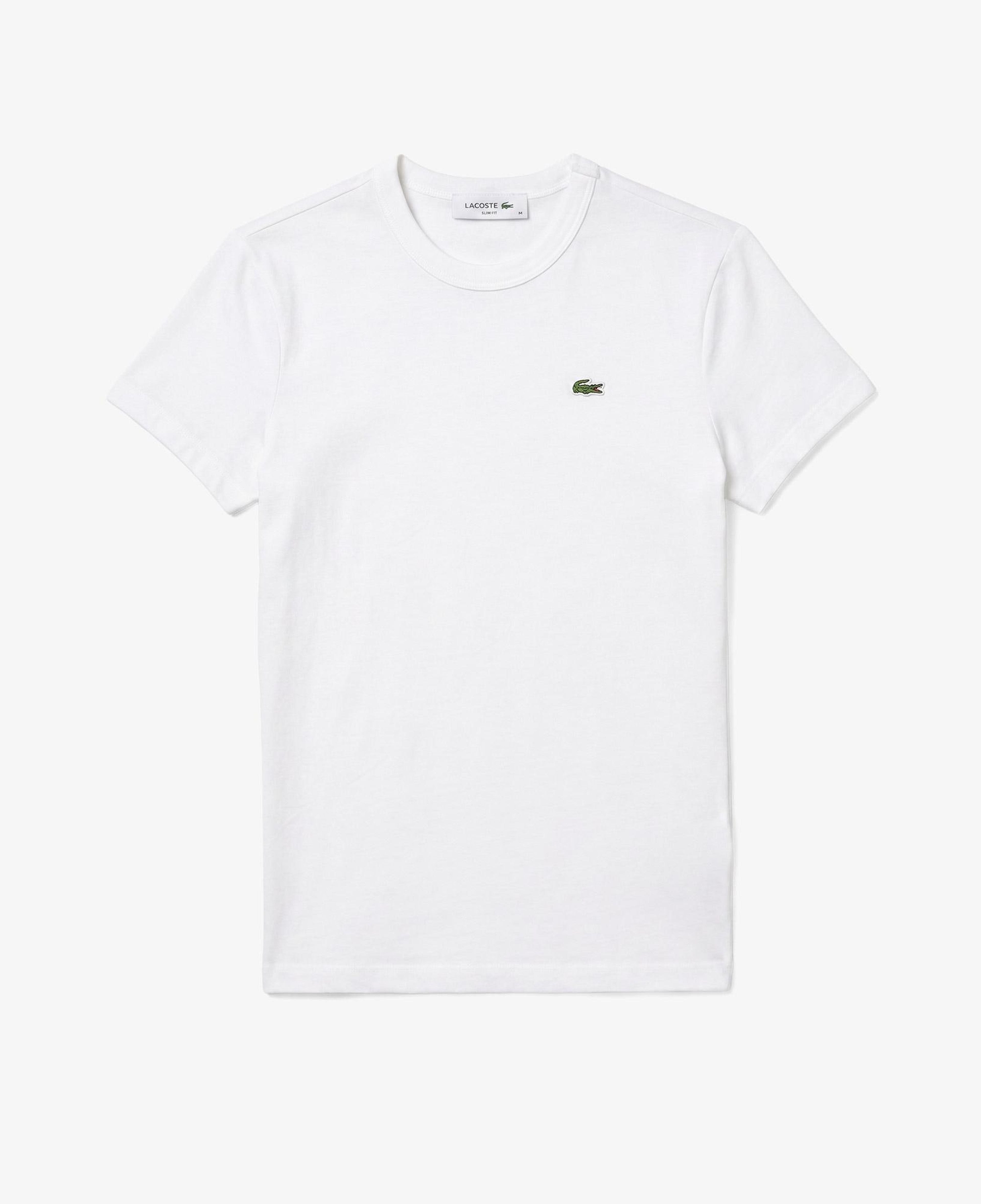 Kadın Slim Fit Bisiklet Yaka Beyaz T-Shirt