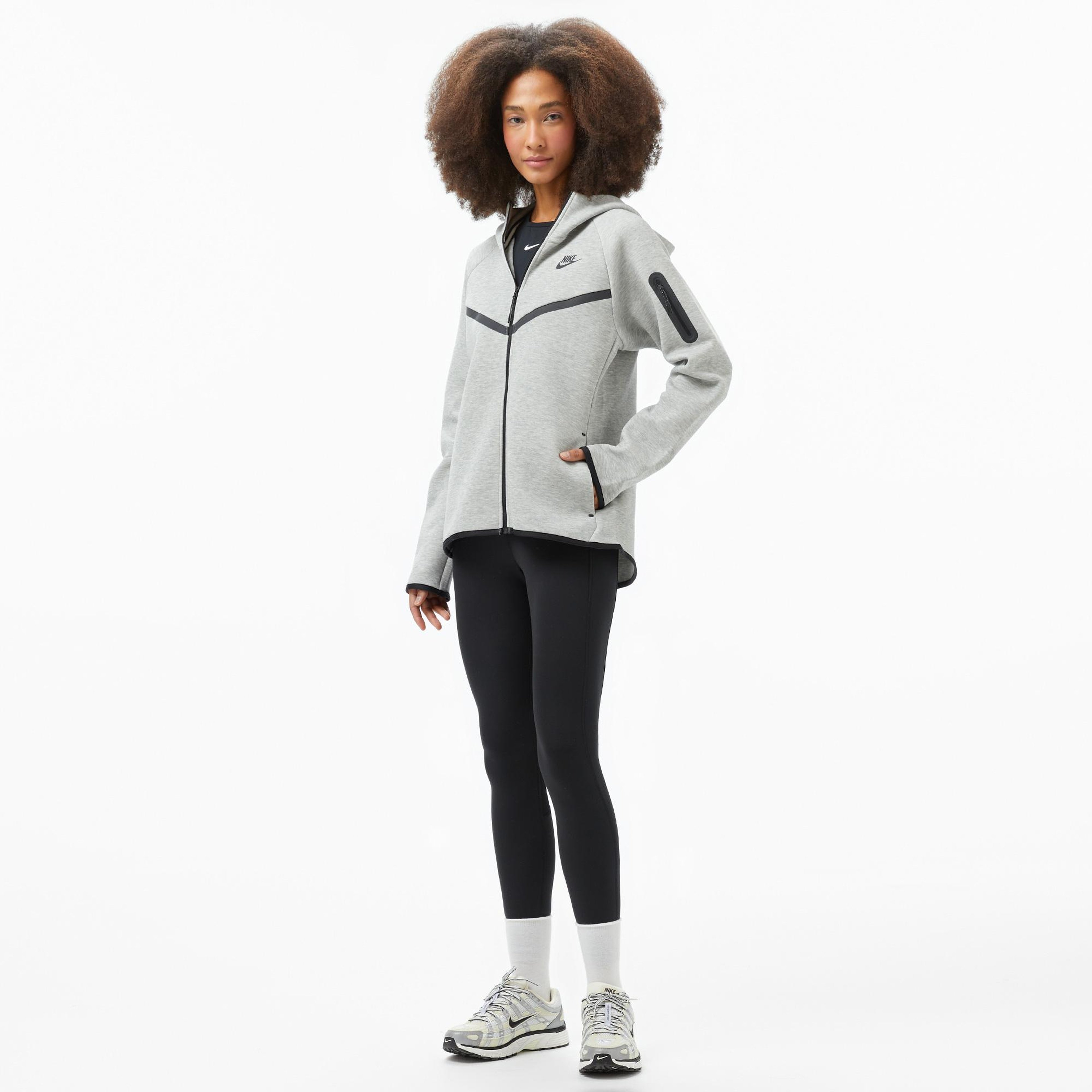 Nike Sportswear Tech Fleece Windrunner Kadın Gri Eşofman Üstü