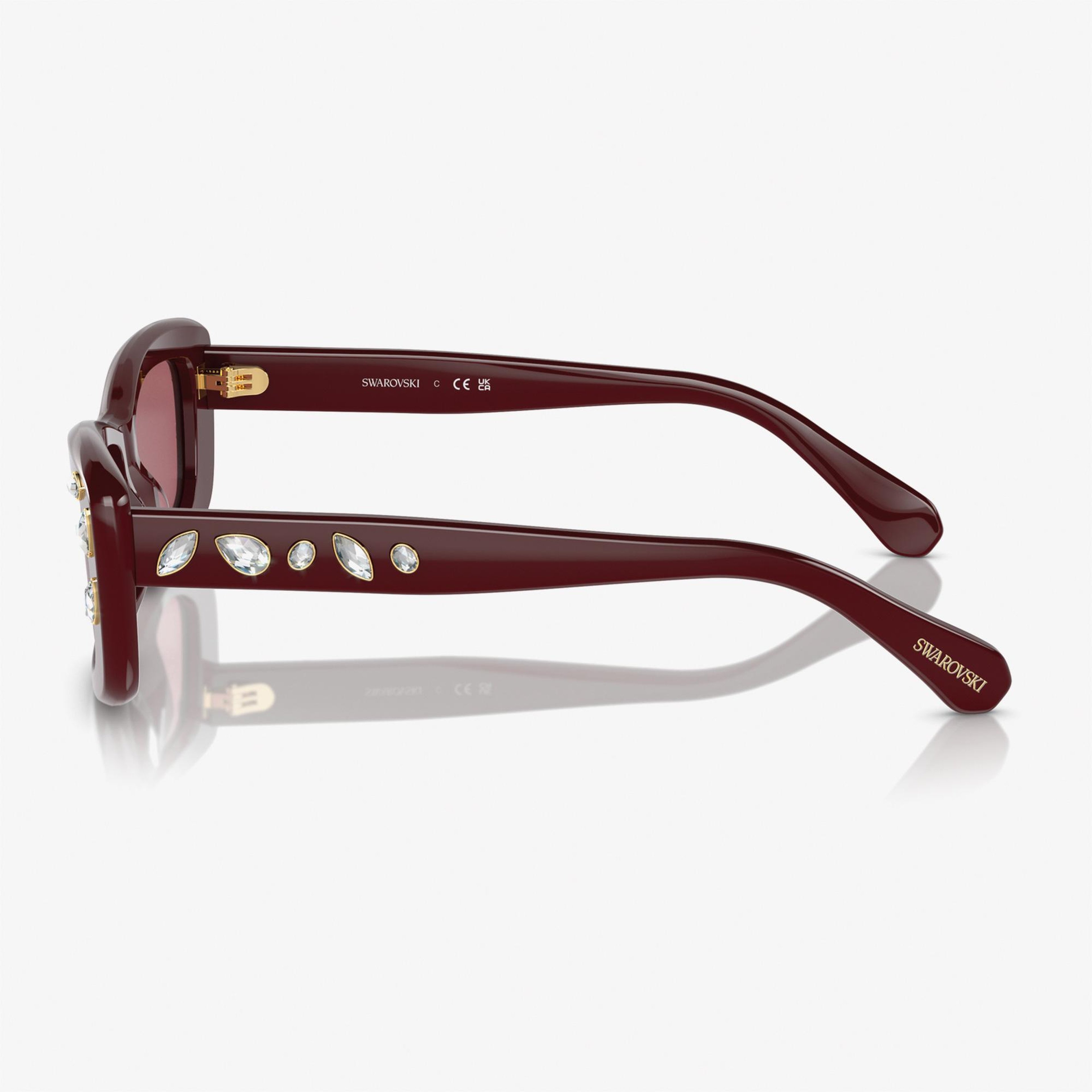 Swarovski 0SK6008 Acetate Kadın Bordo Güneş Gözlüğü