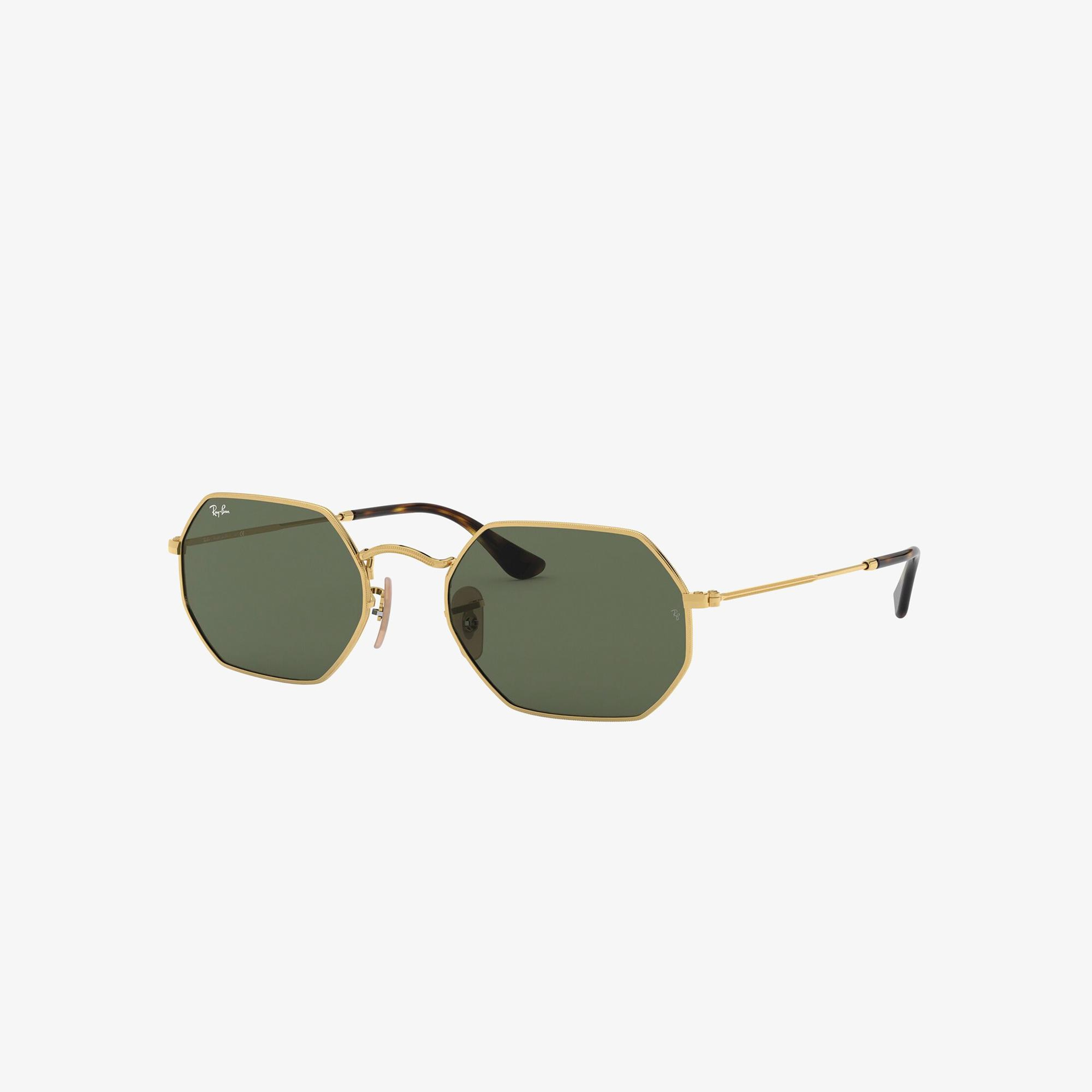 RAY-BAN 0RB3556N Octagonal Unisex Gold Güneş Gözlüğü